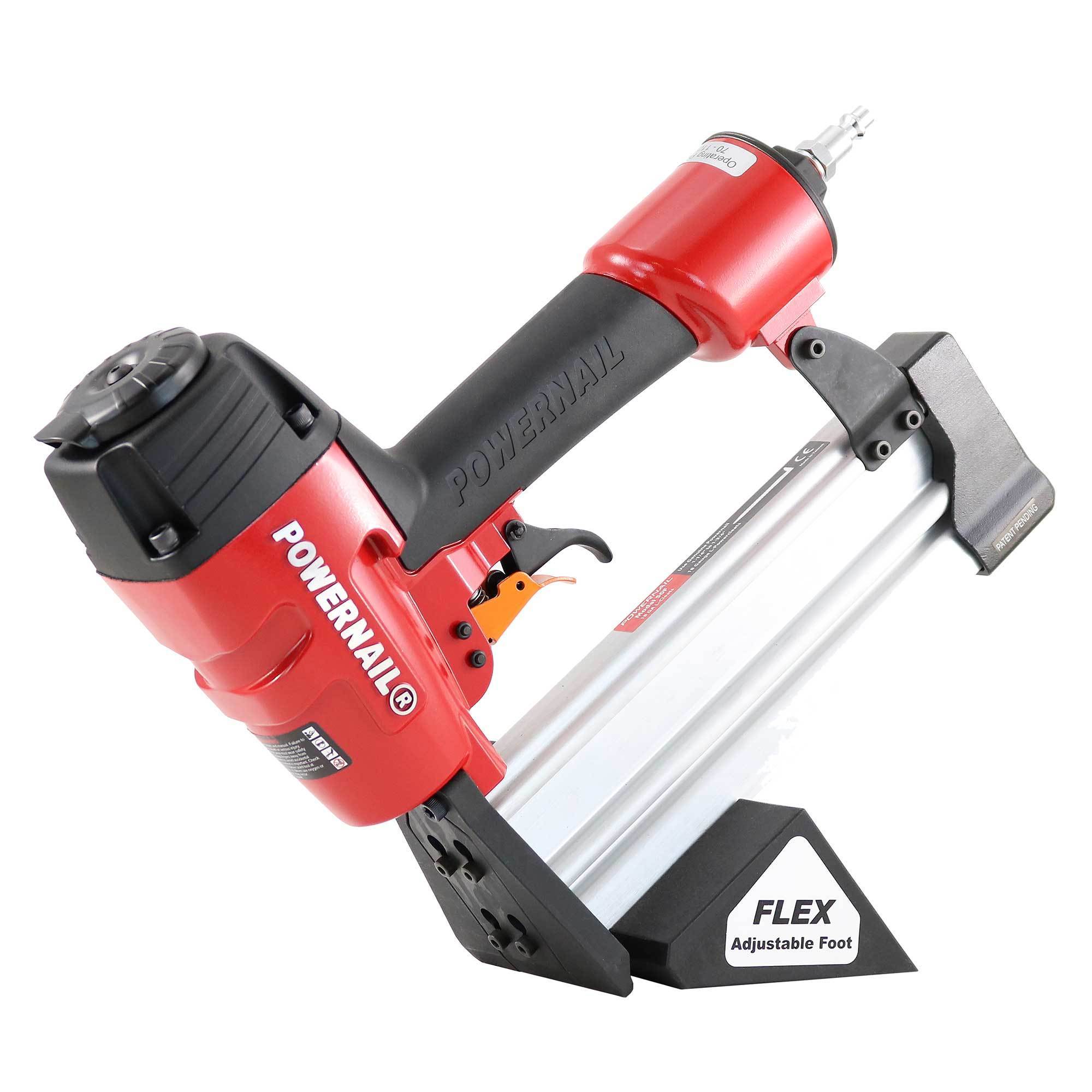 POWERNAIL, Pneumatic 18ga Cleat Flooring Nailer trigger pull, Fastener Size 0 in, Nail Gun Angle 0 Â°, Model 50FKIT.PWR