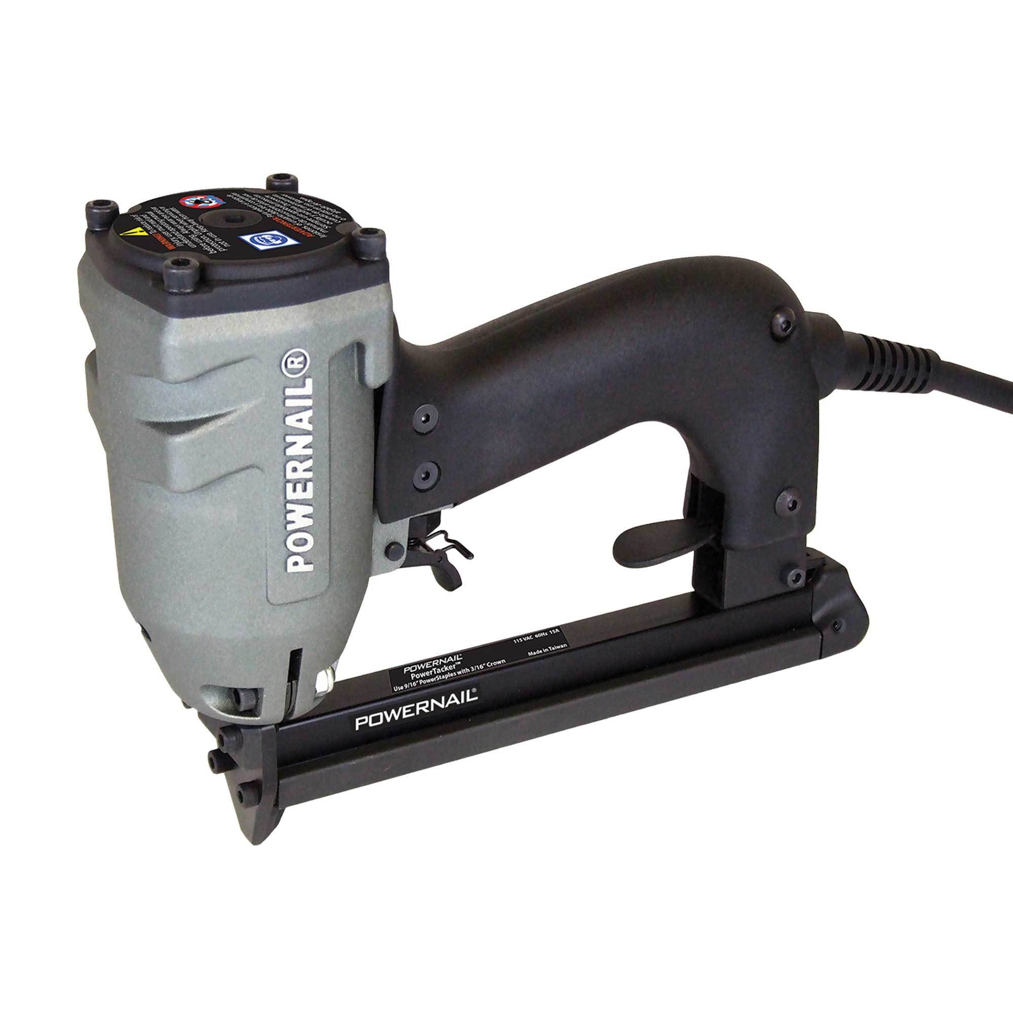 POWERNAIL, Electric 20ga Carpet Stapler, Fastener Size 0 in, Nail Gun Angle 0 Â°, Model PTACK54E.PWR