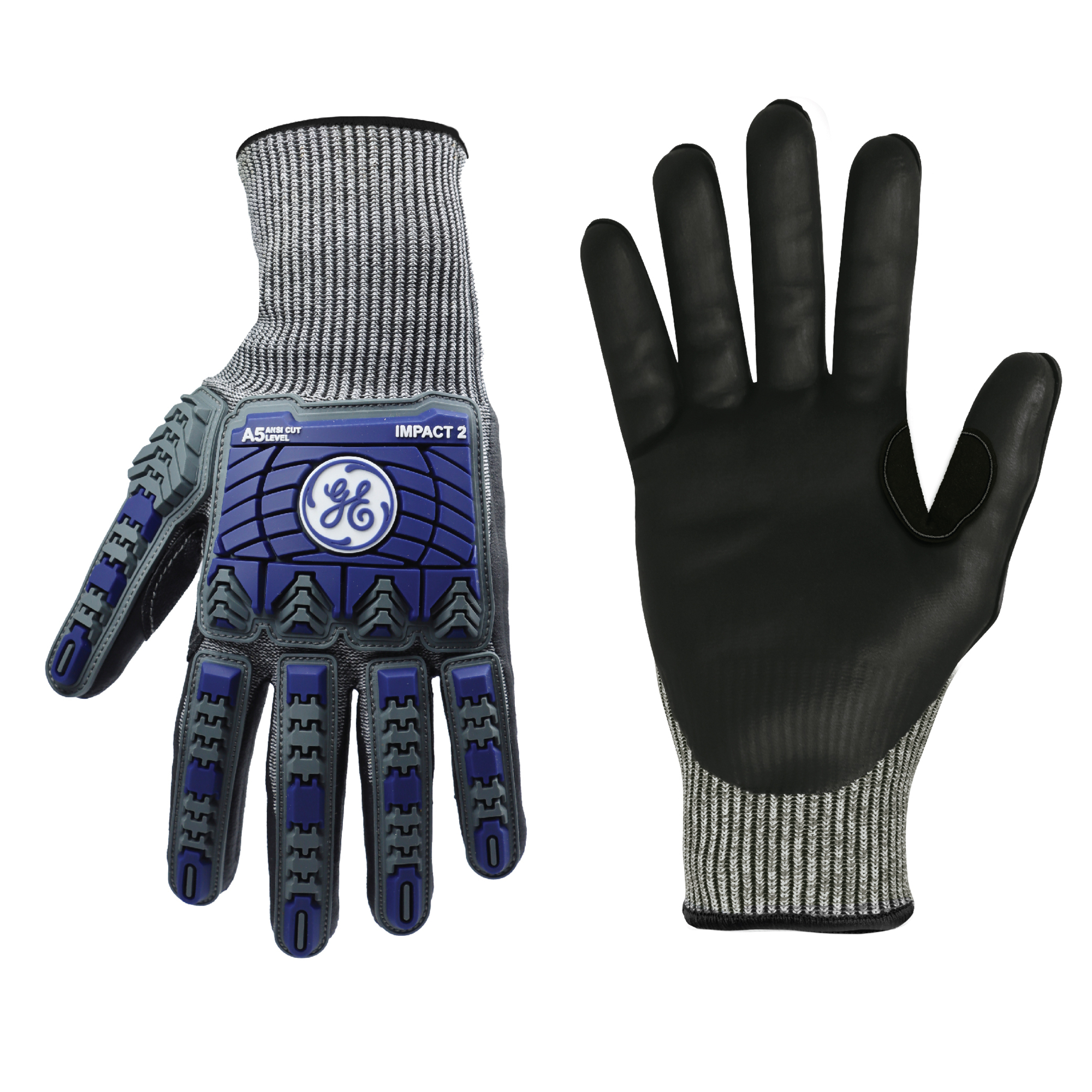 General Electric, Work Gloves Blue/Gray XL 1 pk, Size XL, Included (qty.) 1, Model GG244XLC