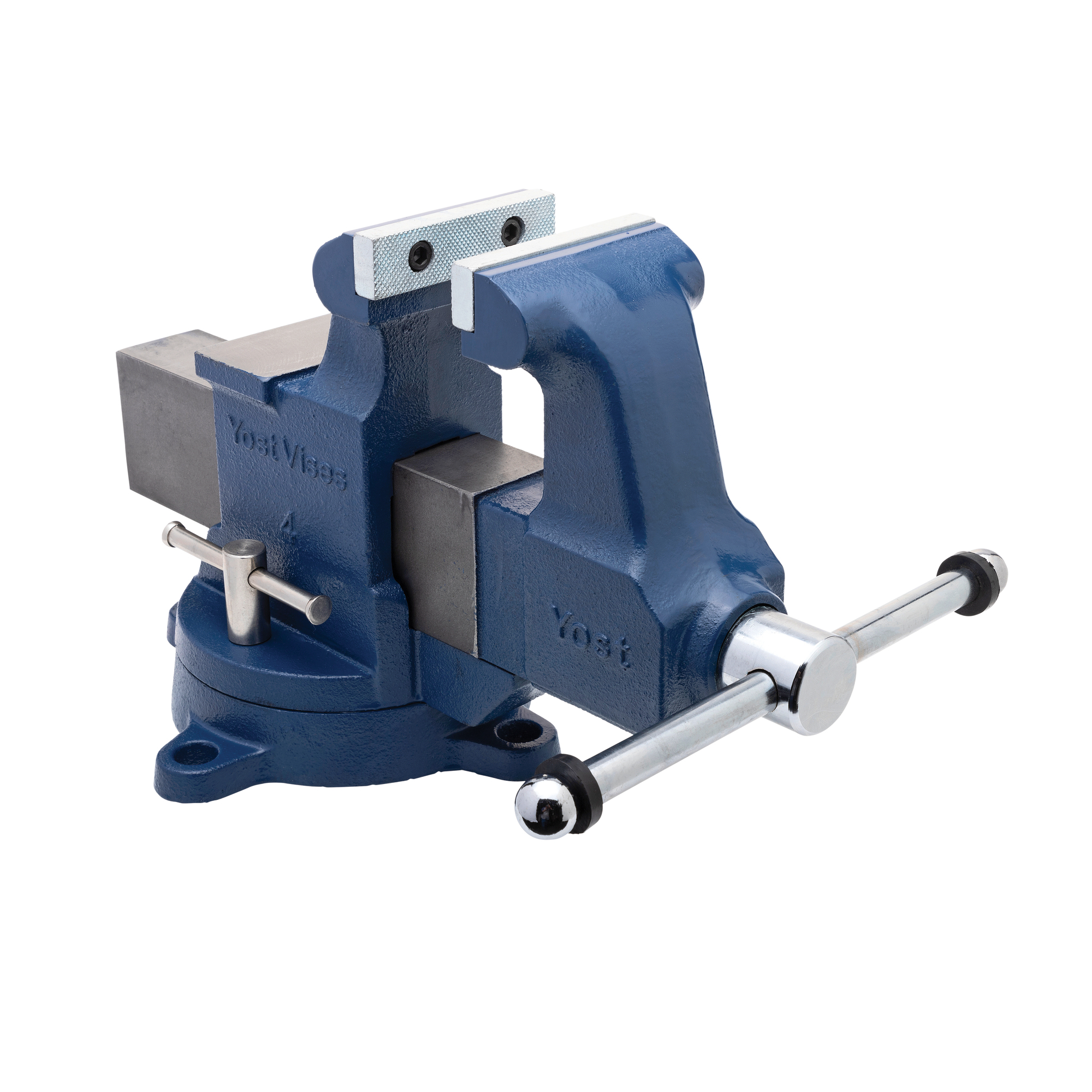 Yost Vises, 4Inch HD Vise Swivel Base, Jaw Width 4 in, Jaw Capacity 0 in, Material Ductile Iron, Model 204