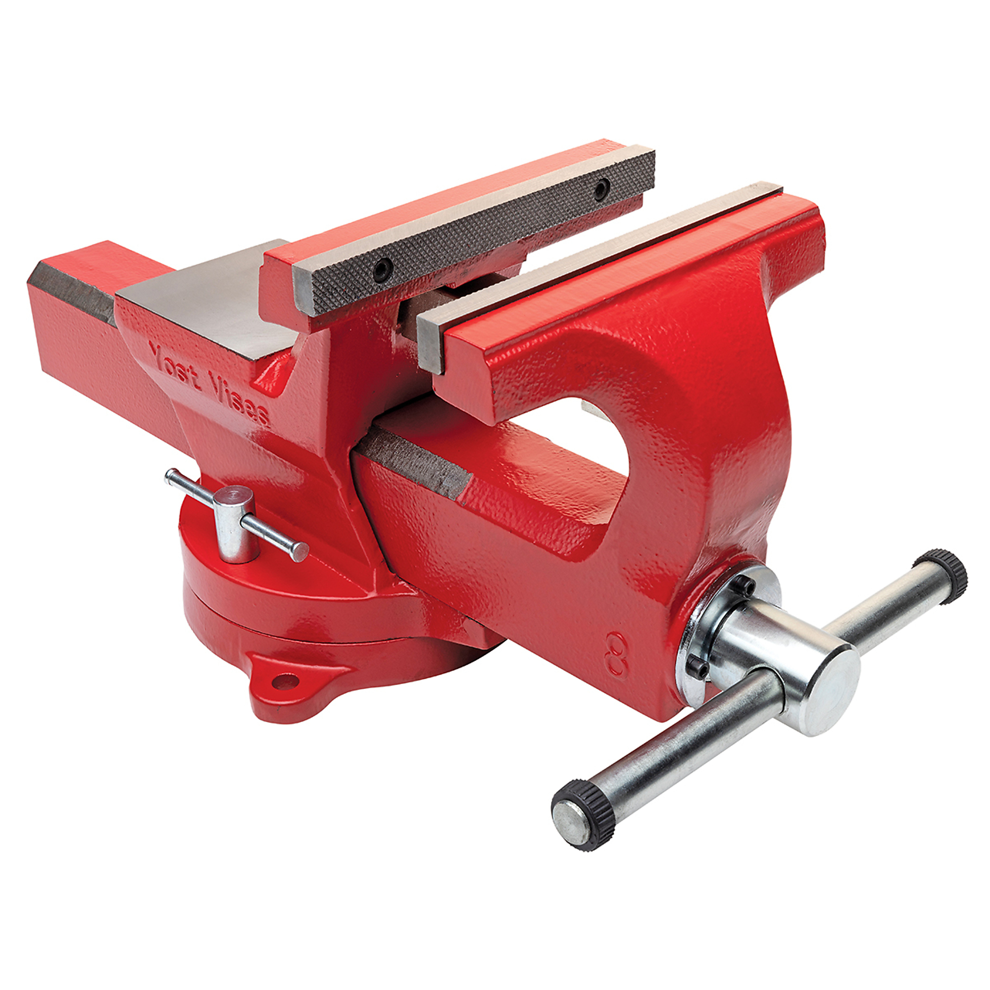 Yost Vises, 8Inch Bench Vise, Jaw Width 8 in, Jaw Capacity 0 in, Material Ductile Iron, Model ADI-8