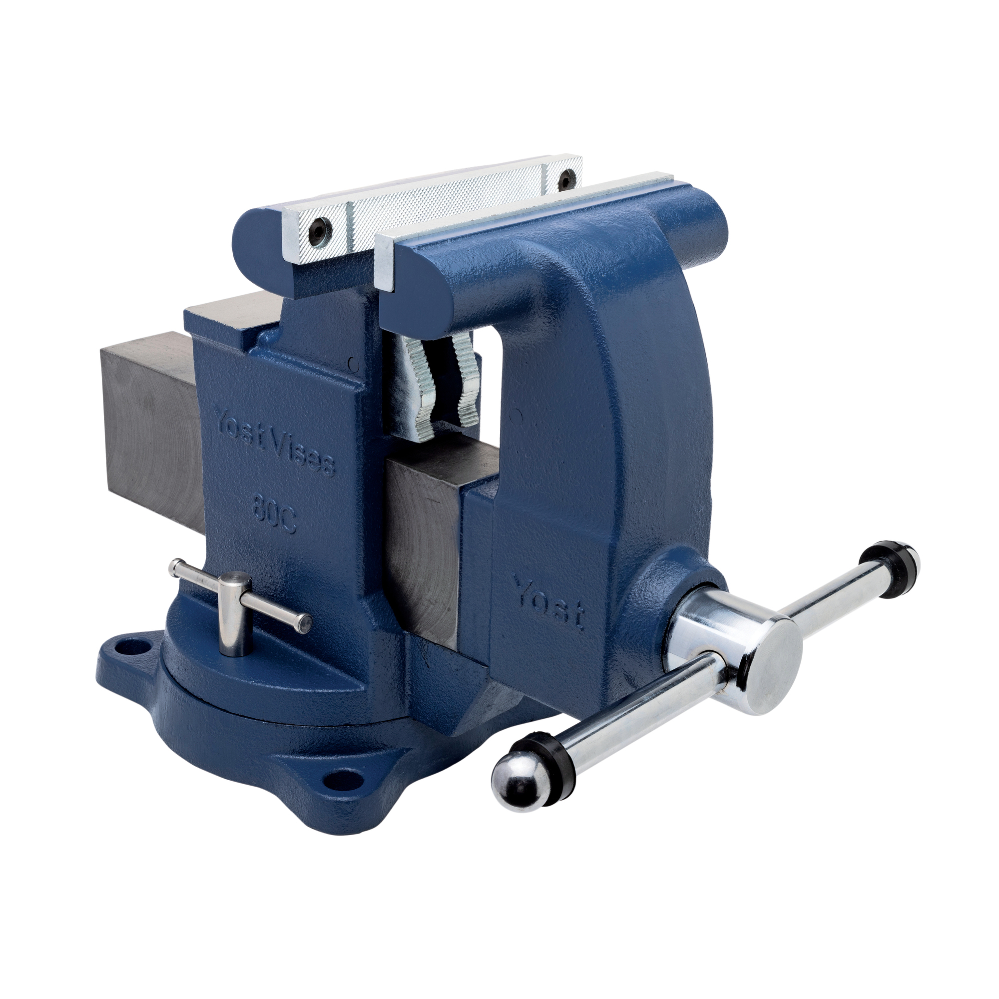 Yost Vises, 8Inch Tradesman Combo Vise, Jaw Width 8 in, Jaw Capacity 7.5 in, Material Ductile Iron, Model 80C