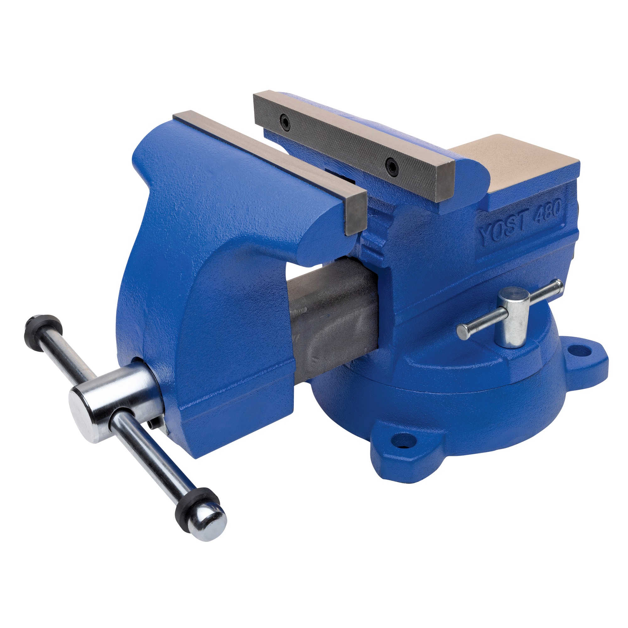 Yost Vises, 8Inch Utility Bench Vise, Jaw Width 8 in, Material Cast Iron, Model 480