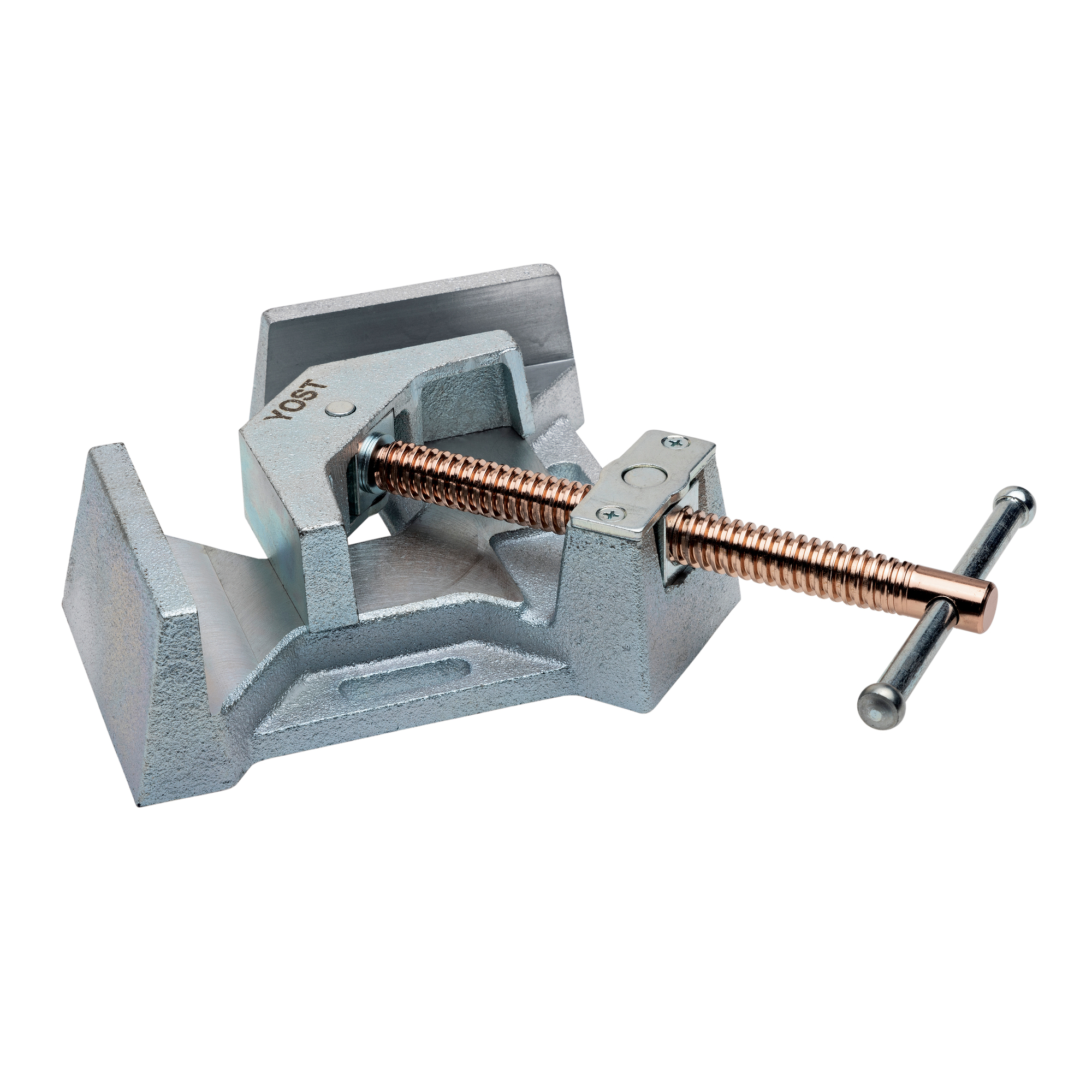 Yost Vises, 7Inch HD Corner Weld Vise, Jaw Width 7 in, Jaw Capacity 3.5 in, Material Ductile Iron, Model WV-7HD