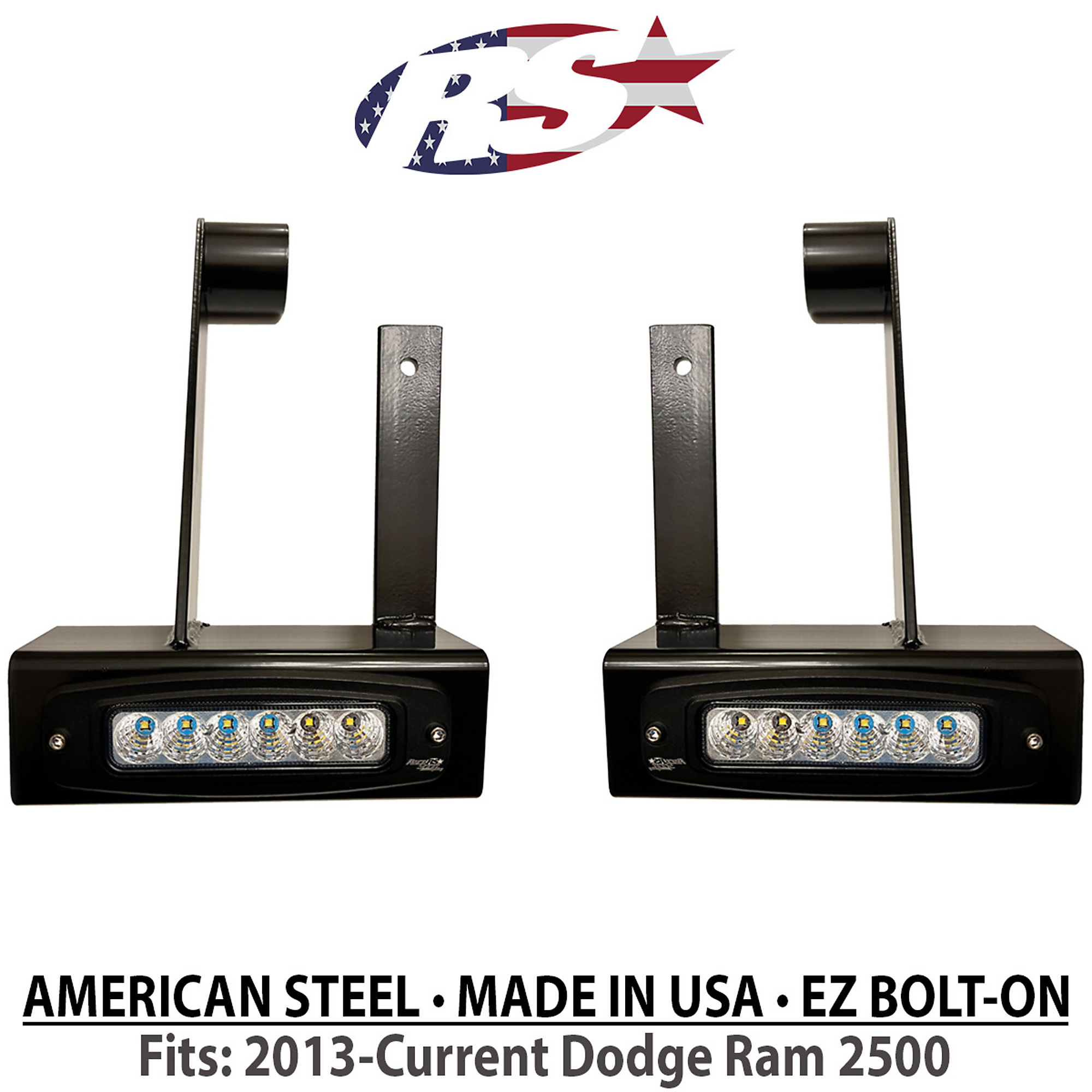 Race Sport Lighting, 19-23 Dodge Ram 2500 3500 Hitch Bar Reverse Lights, Light Type LED, Shape Rectangle, Lens Color Clear, Model 1007672