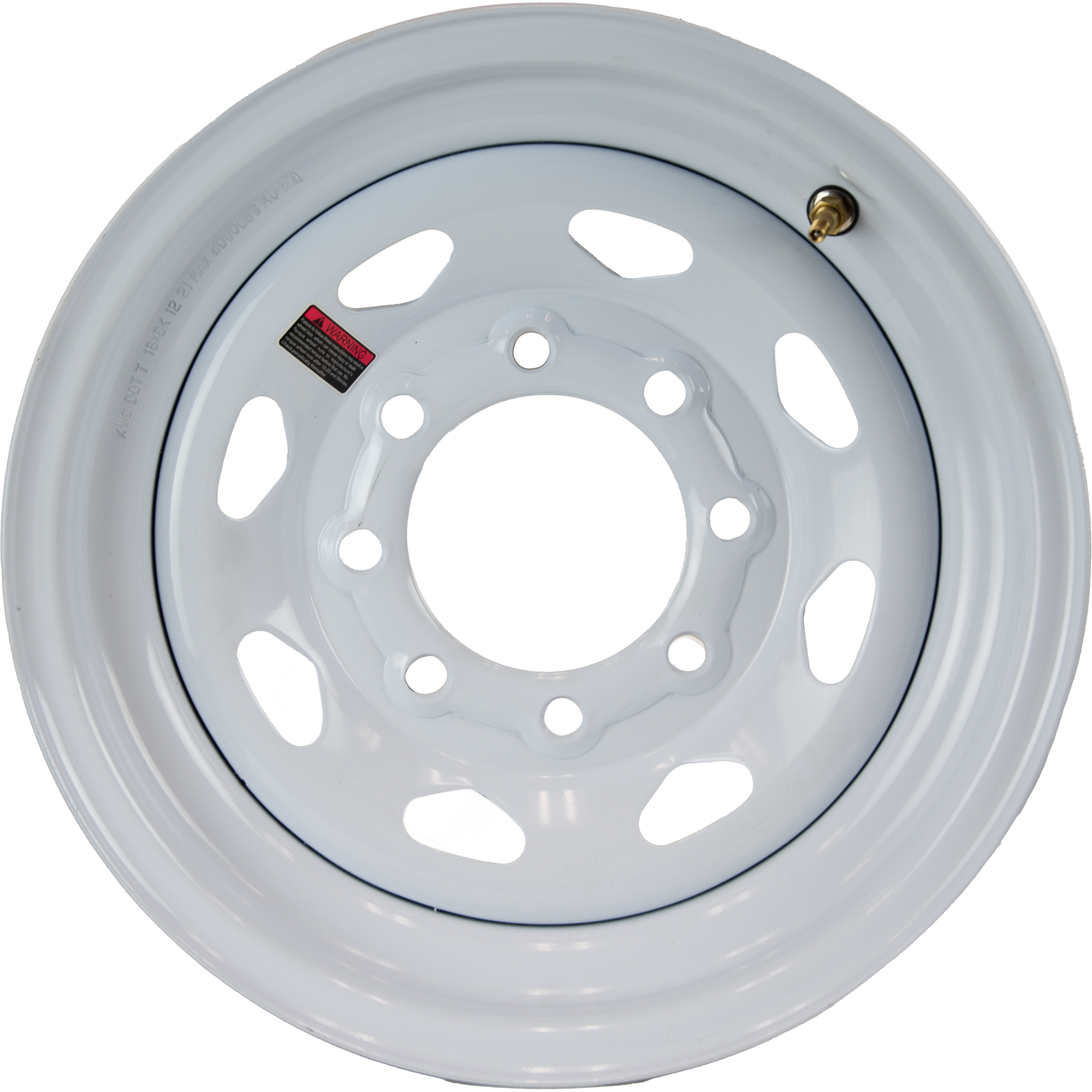 HI-RUN, Steel Wheel for Highway Trailer, Tire Size 16X6 8-6.5, Bolt Holes (qty.) 8, Model KW1007