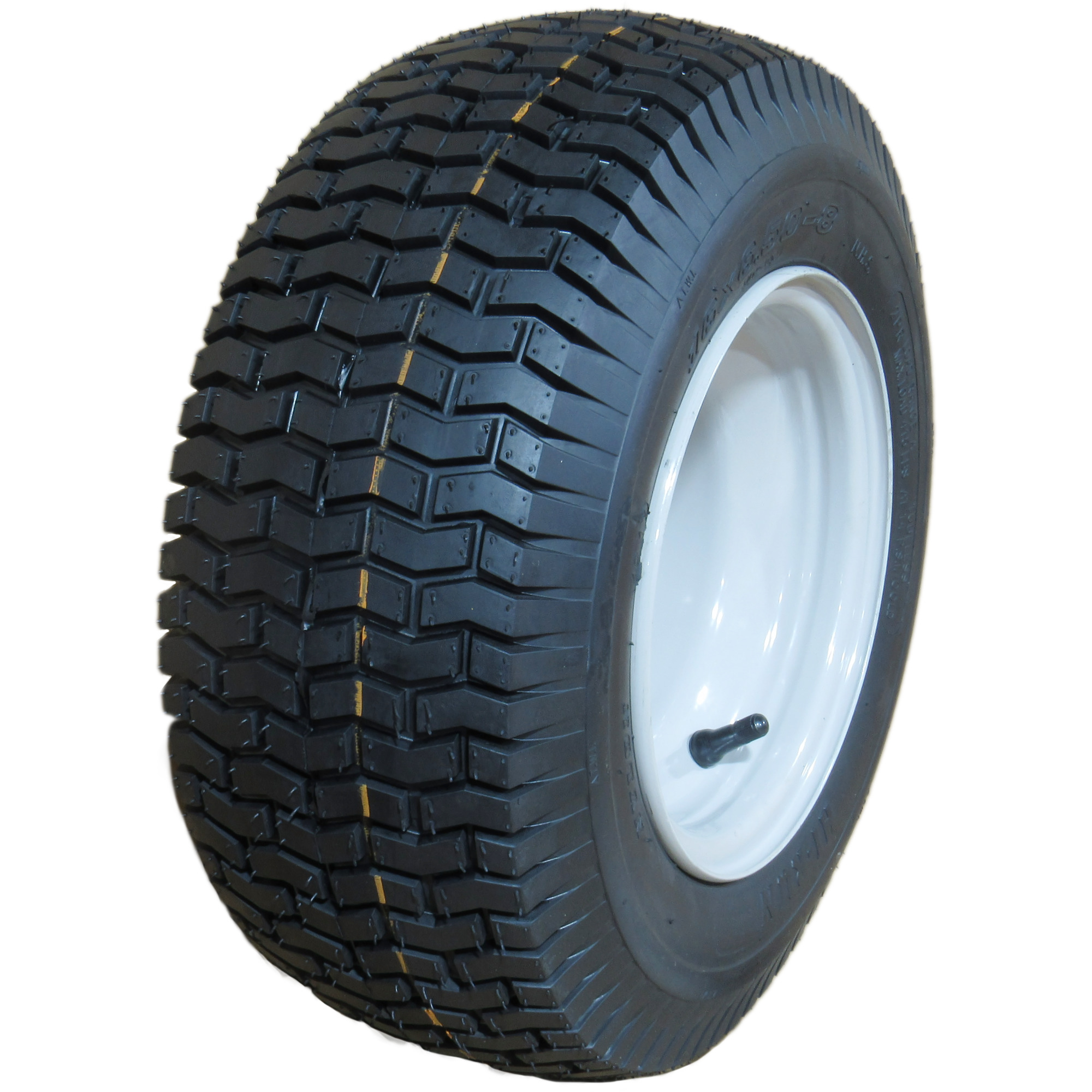 HI-RUN, Lawn Garden Tire Assembly, SU12 Turf II, 3/4InchID, Tire Size 16X6.50-8 Load Range Rating A, Model ASB1084