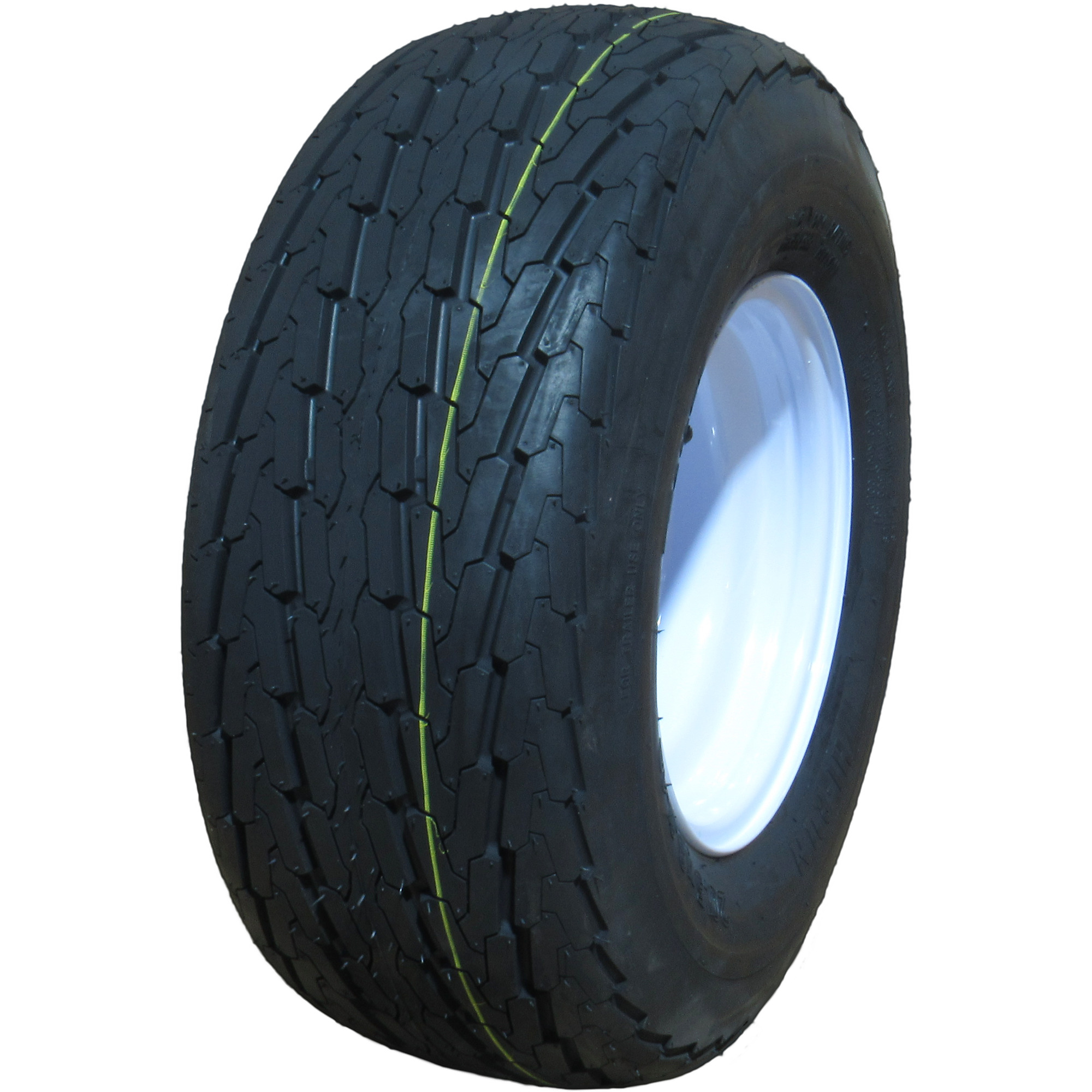 Highway Trailer Tire Assembly, Bias-Ply, Tire Size 20.5X8.00-10, Load Range Rating C, Bolt Holes (qty.) 5, Model - HI-RUN ASB1018