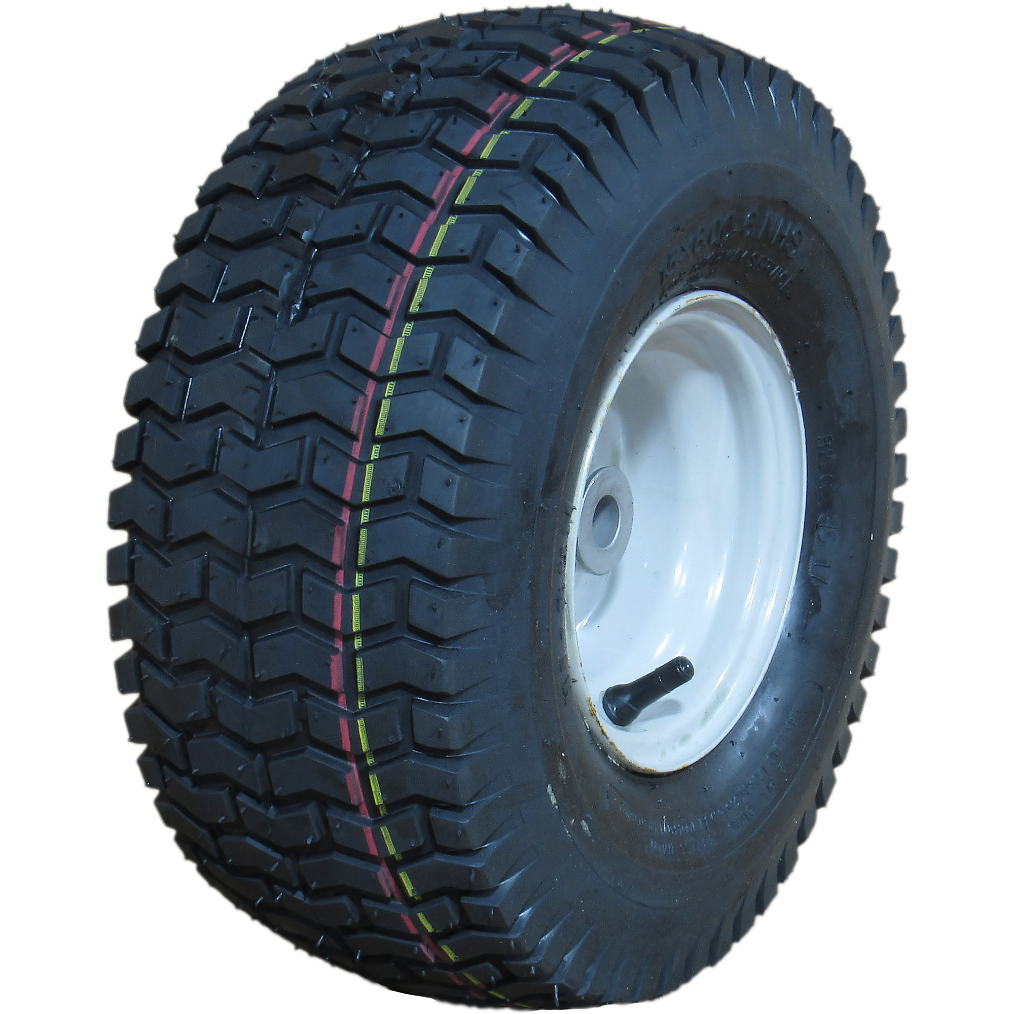 HI-RUN, Lawn Garden Tire Assembly, SU12 Turf II, 3/4InchID, Tire Size 15X6.00-6 Load Range Rating A, Model ASB1088