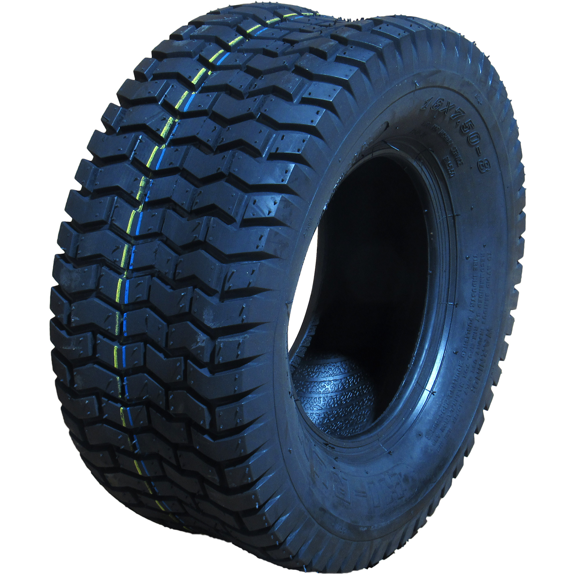 HI-RUN, Lawn Garden Tire, SU12 Turf II, Tire Size 16X7.50-8 Load Range Rating A, Model WD1155