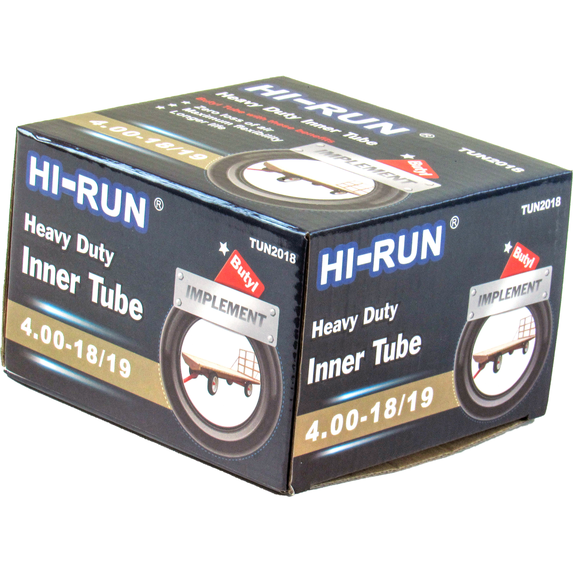 HI-RUN, Tube 4.00-18/19 (TR15) Float Implement, Fits Rim Size 18 in, Included (qty.) 1 Model TUN2018