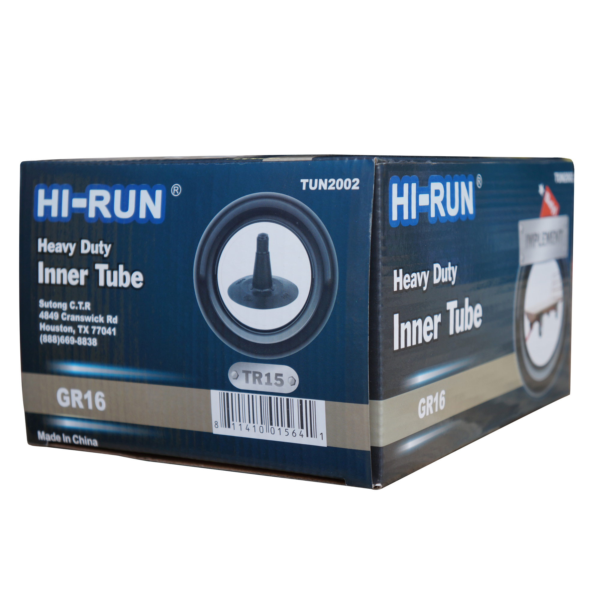 HI-RUN, Tube GR16 (TR15) Float Implement, Fits Rim Size 16 in, Included (qty.) 1 Model TUN2002