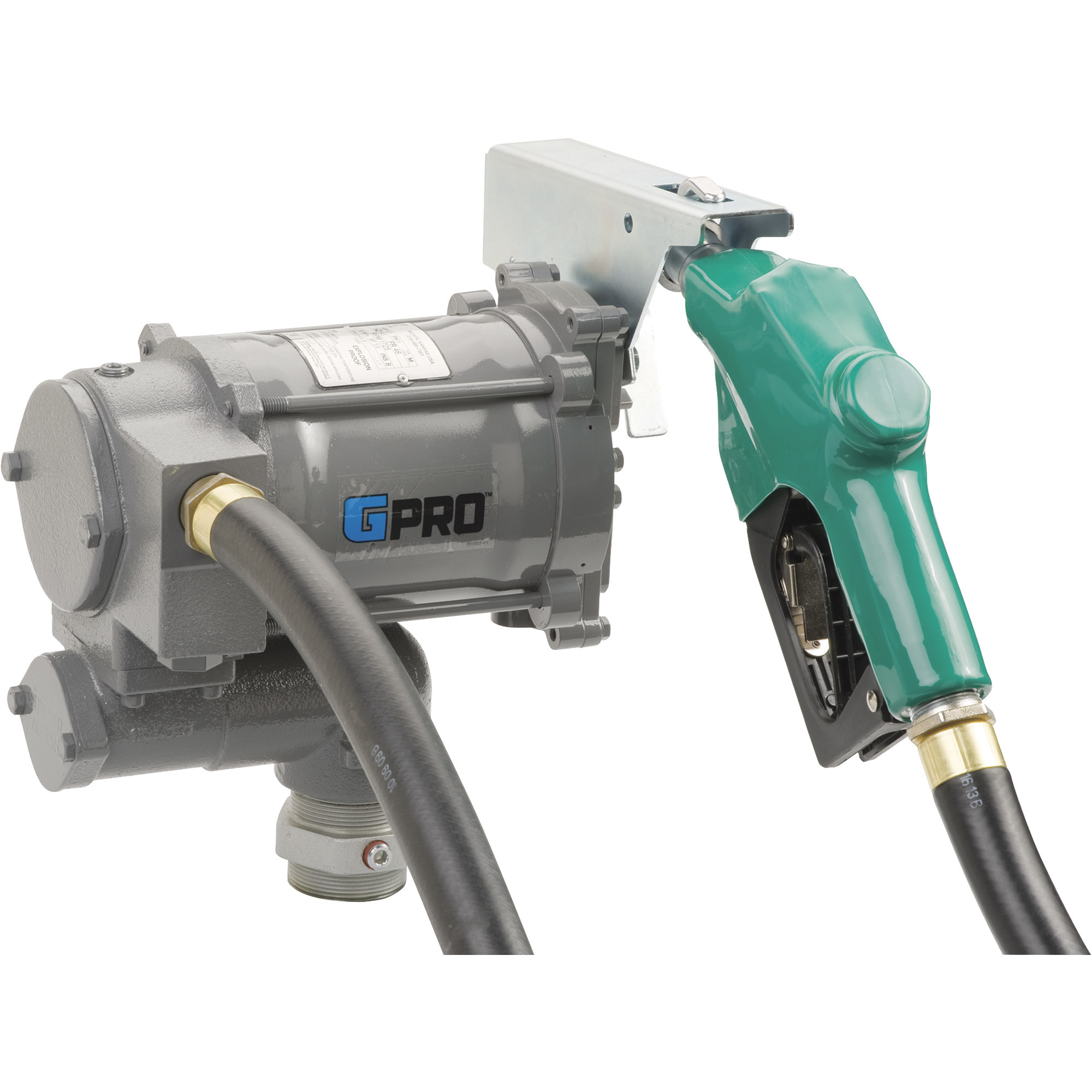 GPRO 115V Fuel Transfer Pump, 20 GPM, Automatic Nozzle, Hose, Model PRO20-115AD
