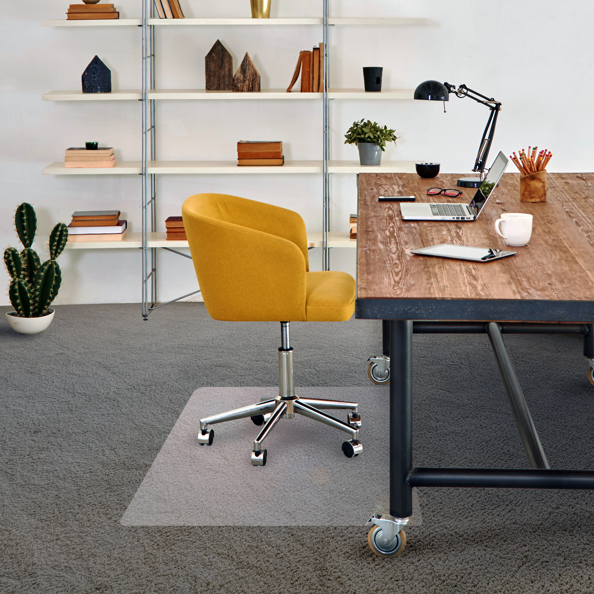FLOORTEX Cleartex Advantagemat , Advantagemat Rectangular Chair Mat Carpets-30x48Inch, Length 48 in, Width 30 in, Material Vinyl, Model FR1175120EV