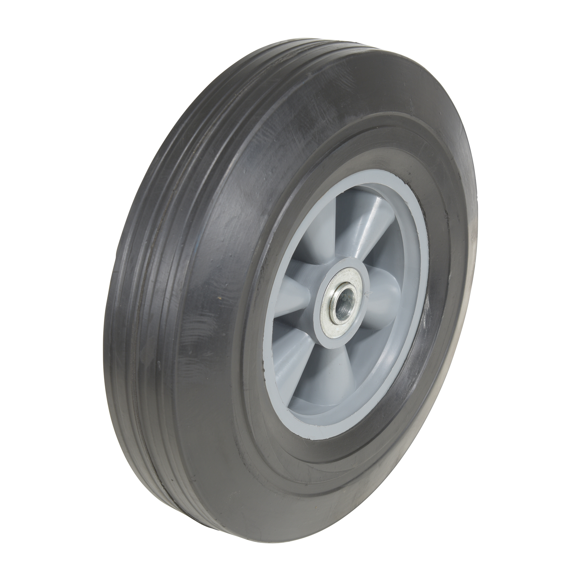Vestil, Hard Rubber Wheel 10x2.5 Black, Wheel Diameter 10 in, Package (qty.) 1 Model WHL-HR-10X2.5