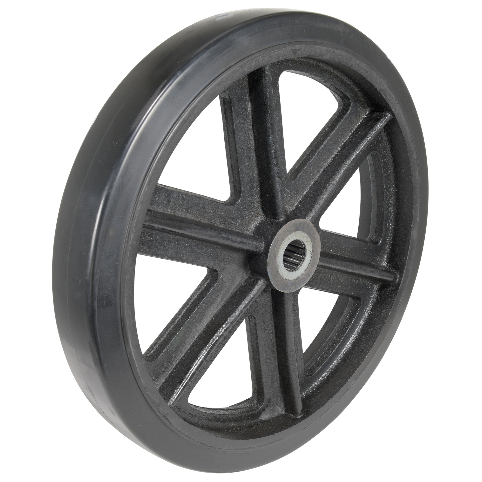 Vestil, Mold on Rubber Wheel 18x3 Wheel Diameter 18 in, Package (qty.) 1 Model WHL-MR-18X3
