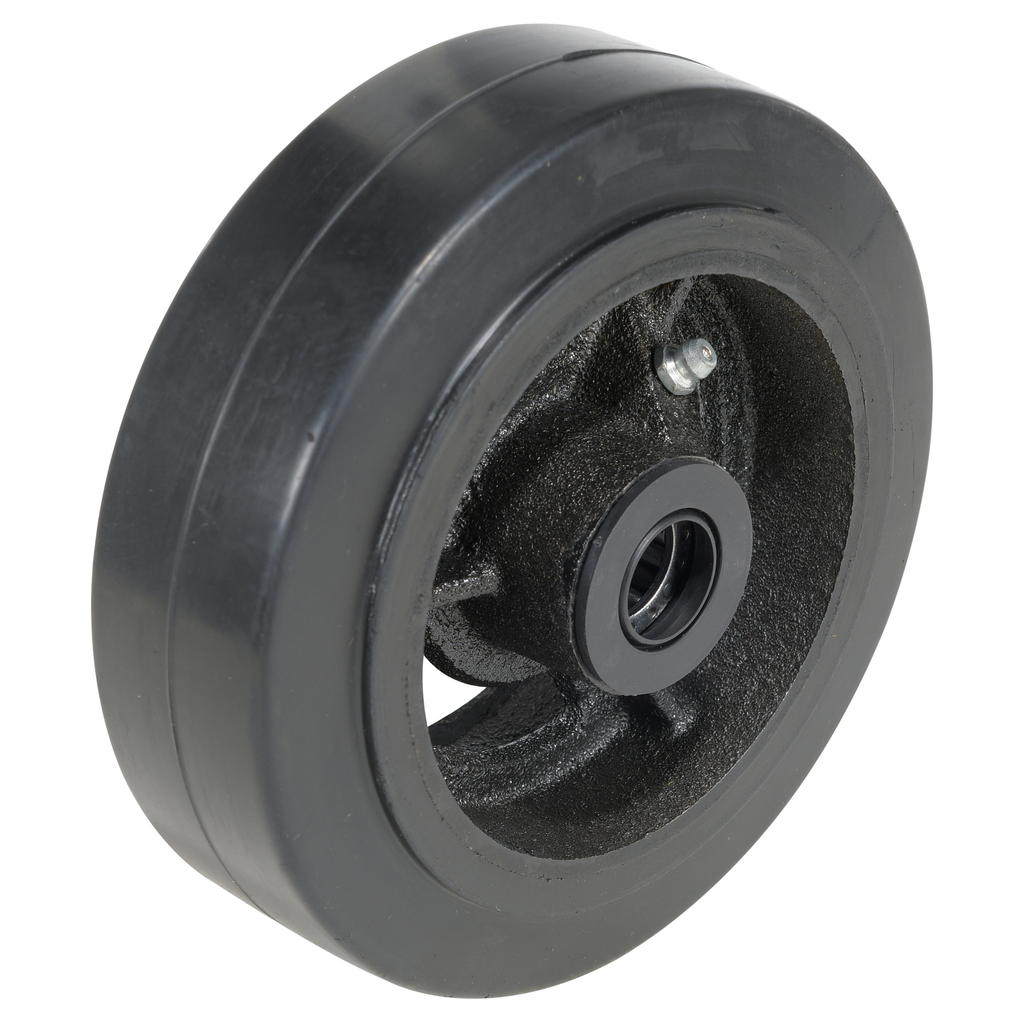 Vestil, Mold on Rubber Wheel 6x2 Wheel Diameter 6 in, Package (qty.) 1 Model WHL-MR-6X2