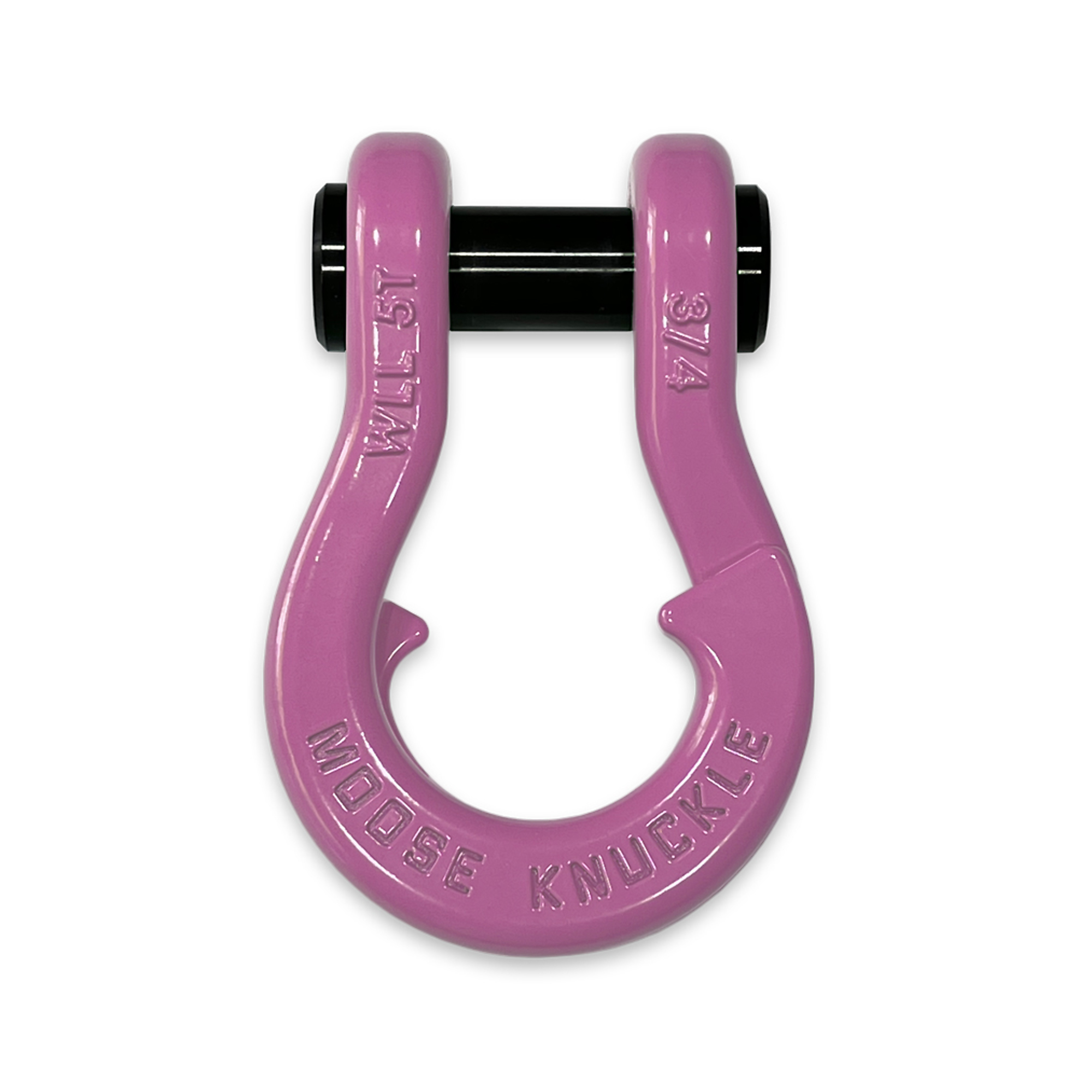 Moose Knuckle Offroad, Pretty Pink 3/4Inch Recovery Towing Split Shackle, Working Load Limit 10000 lb, Model FN000020-010