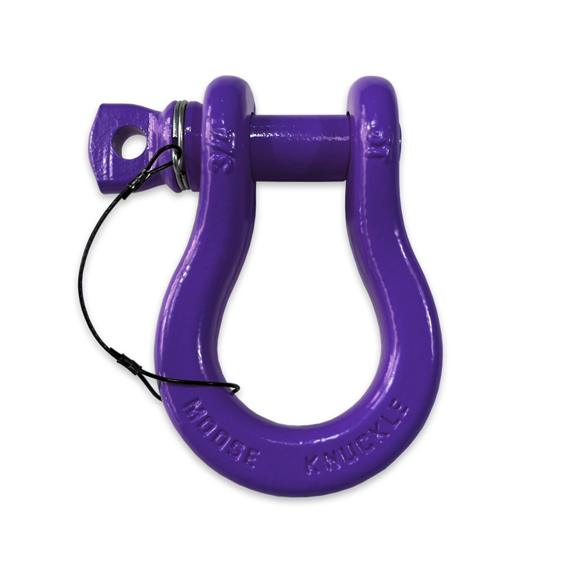 Moose Knuckle Offroad, Grape Escape Recovery Tow Lanyard Spin Pin 3/4 Shackle, Working Load Limit 10000 lb, Model FN000023-004