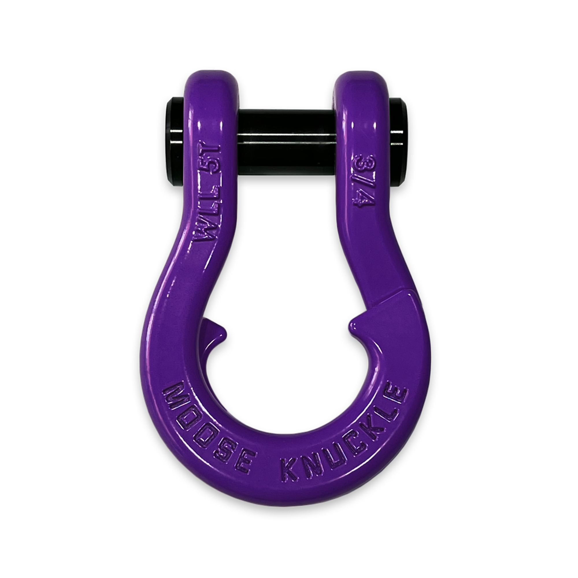 Moose Knuckle Offroad, Grape Escape Purple 3/4Inch Recovery Towing Split Shackle, Working Load Limit 10000 lb, Model FN000020-004