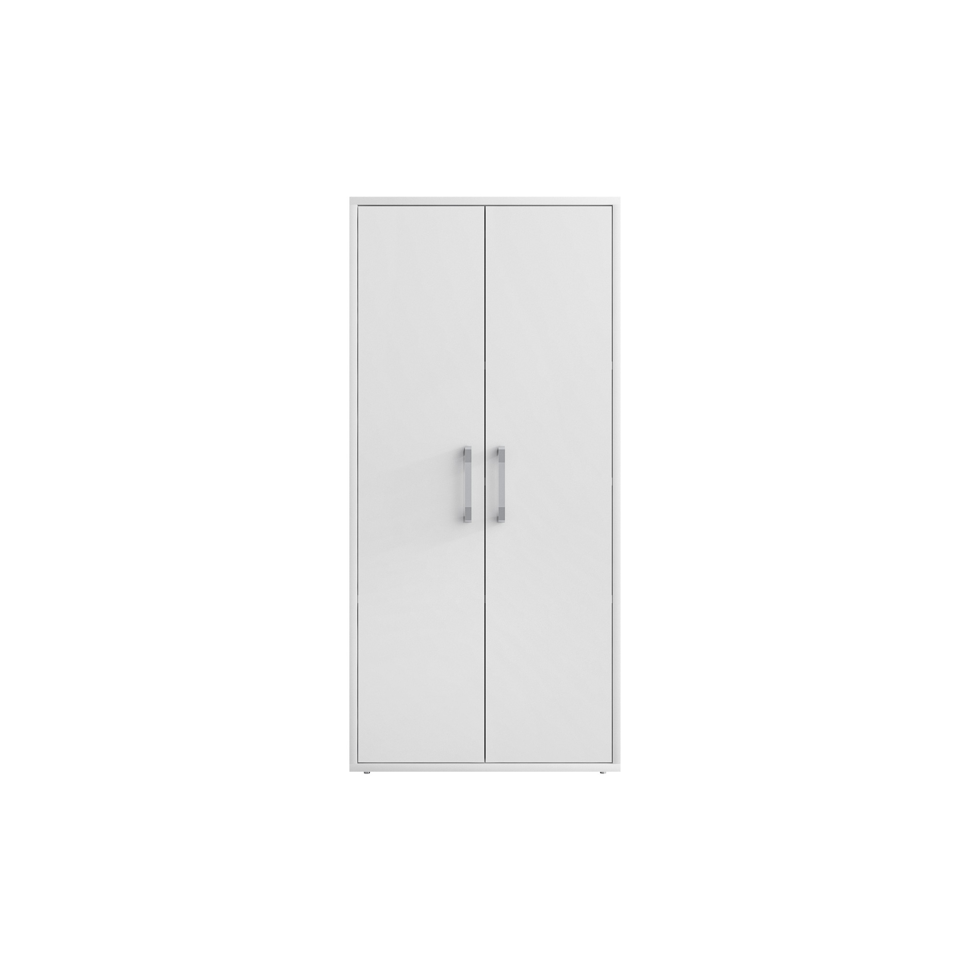 Manhattan Comfort, Eiffel 73.43 Garage Cabinet, White, Height 73.43 in, Width 35.43 in, Color White, Model 250BMC