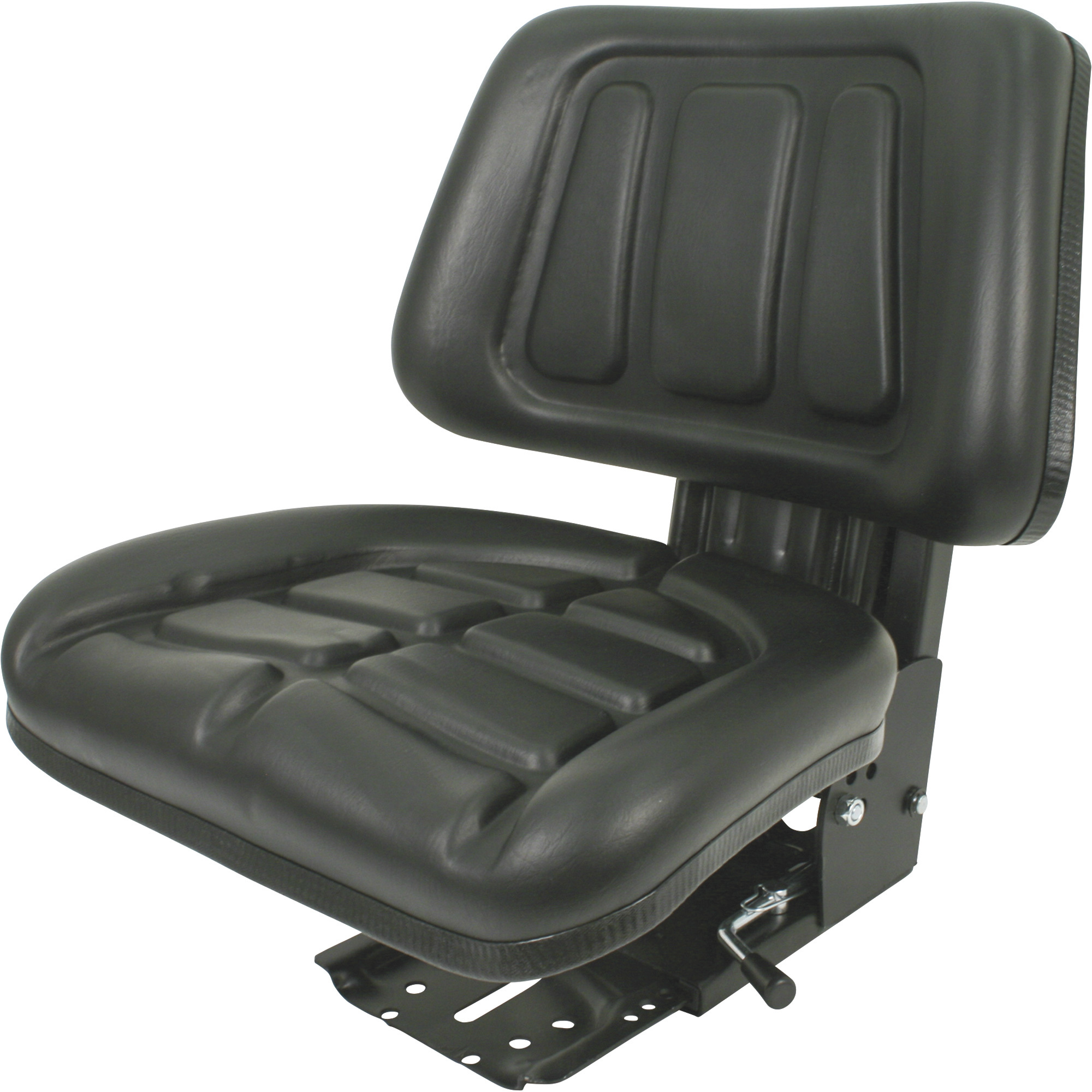 A & I Suspension Tractor Seat with Trapezoid Backrest â Black, Model T333BL