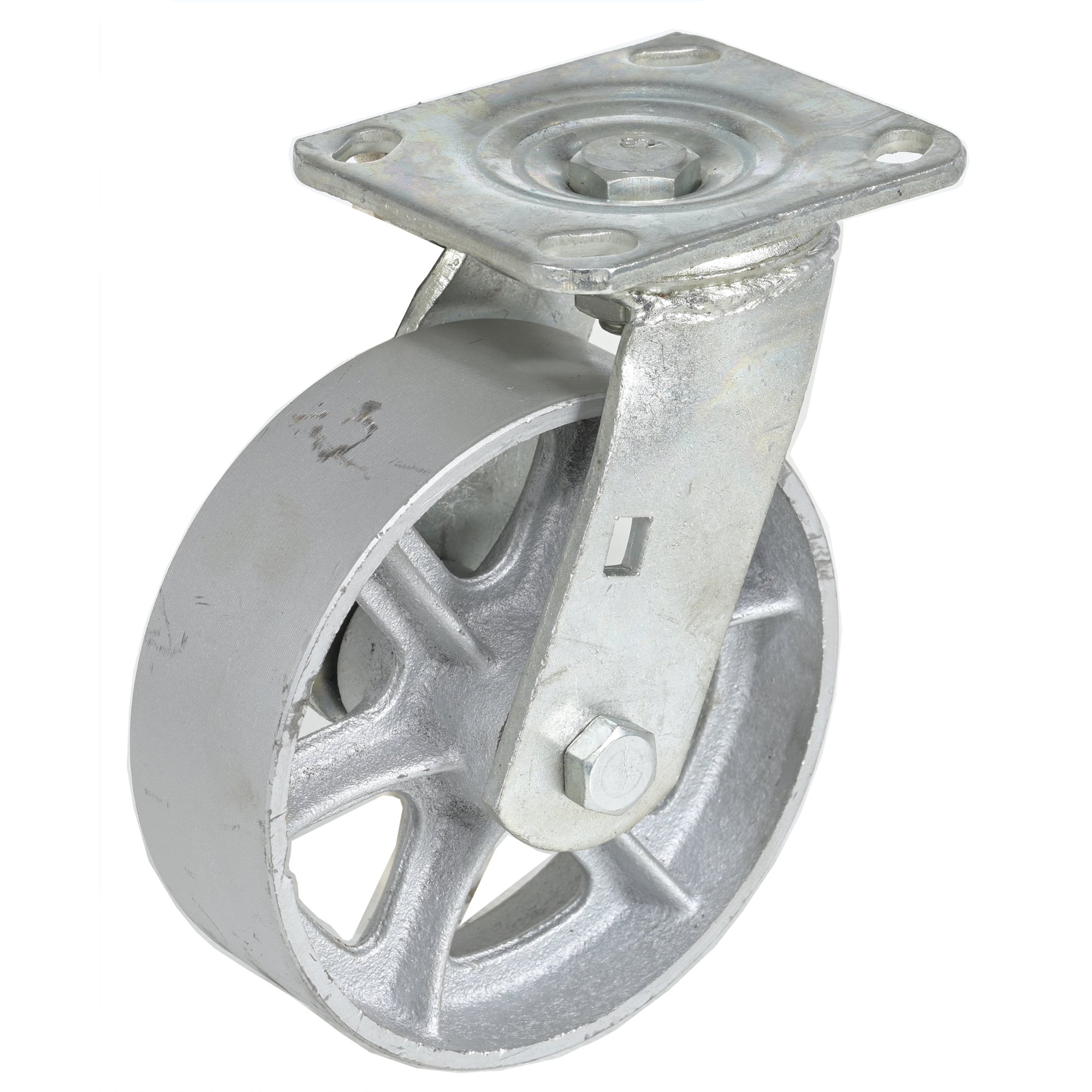 Vestil, Semi steel swivel caster 6Inchx2Inch 1.2k, Wheel Diameter 6 in, Package (qty.) 1 Model CST-VE-6X2MA-S
