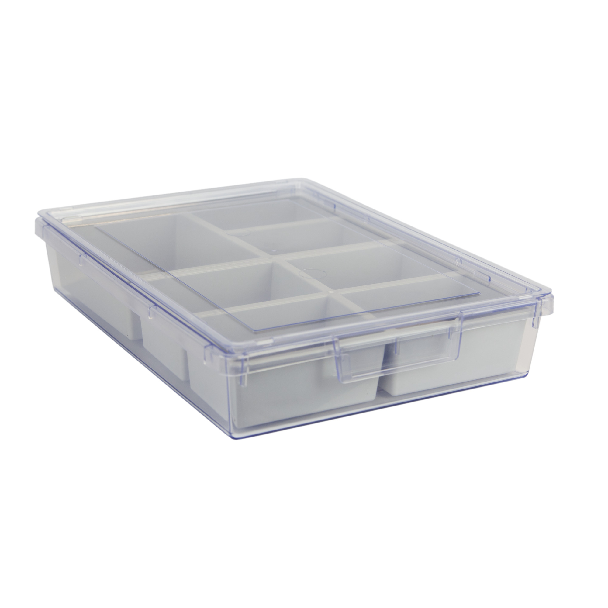 Certwood StorWerks, Slim Line 3Inch Tray Kit (7 x Divisions) Clear-3PK, Included (qty.) 3, Material Plastic, Height 12 in, Model CE1950CL-NK0301-3