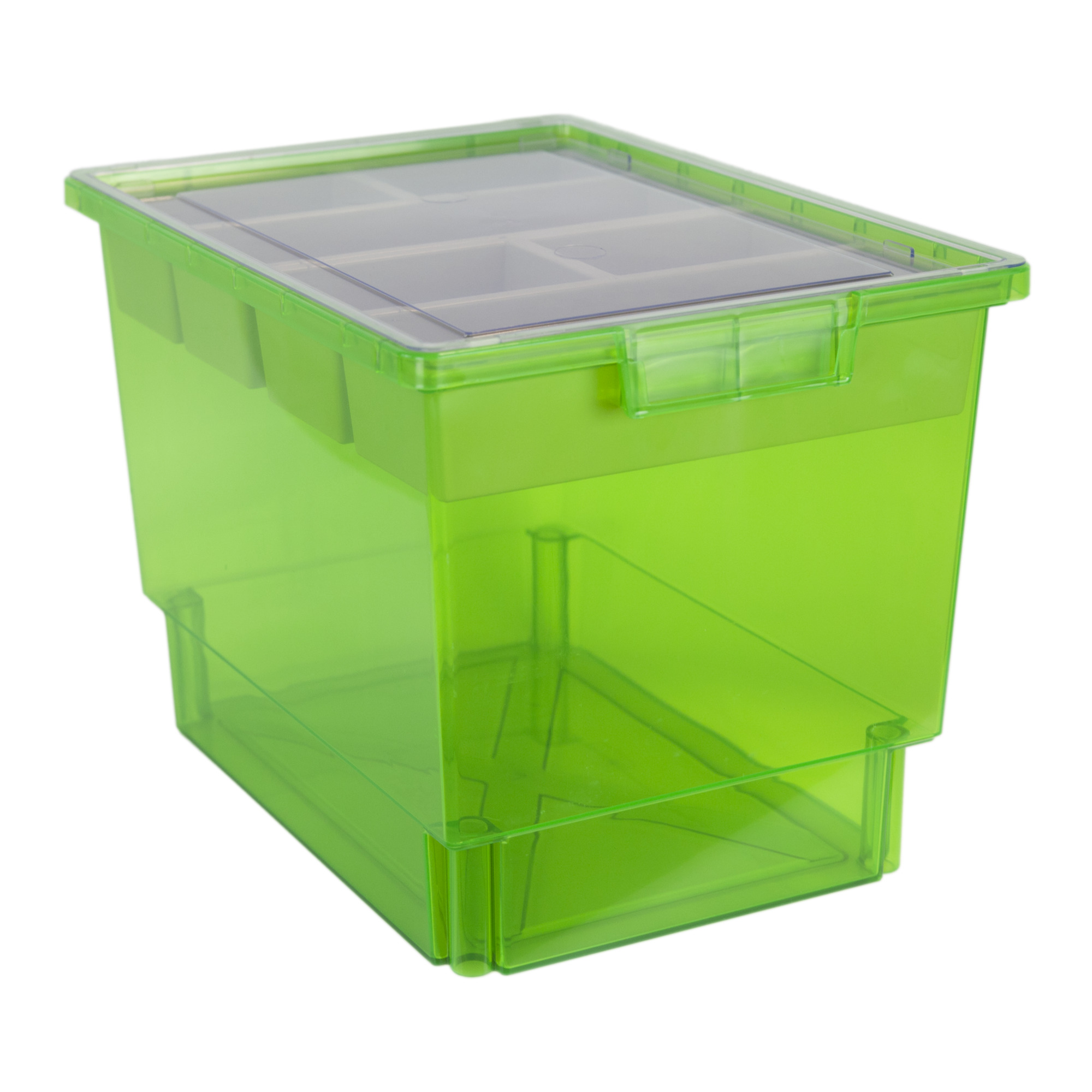 Certwood StorWerks, Slim Line 12Inch Tray Kit (3 x Divisions) Neon Green, Included (qty.) 1, Material Plastic, Height 9 in, Model CE1954FG-NK0202-1