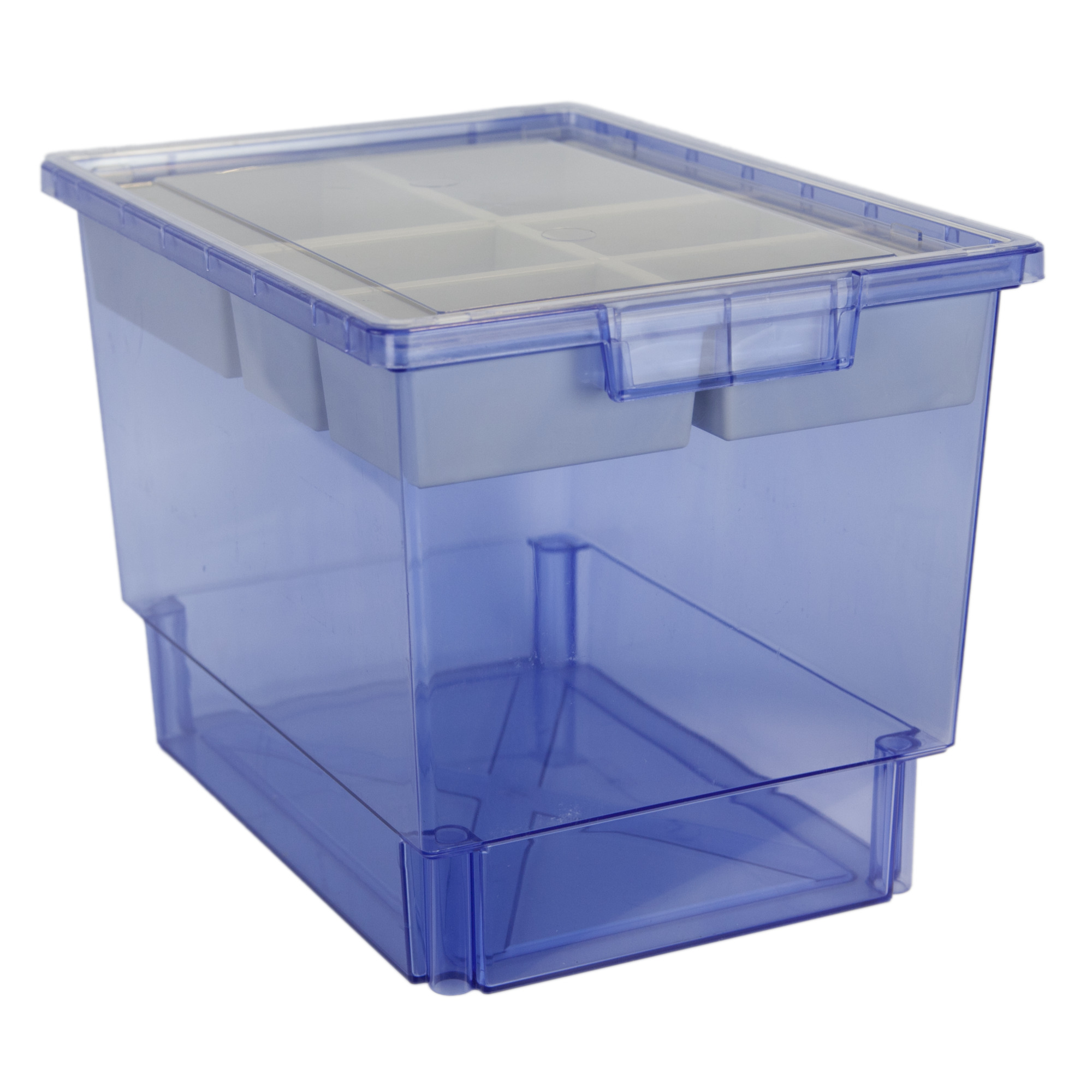 Certwood StorWerks, SlimLine 12Inch Tray Kit(6 x Divisions) Blue Tint-3PK, Included (qty.) 3, Material Plastic, Height 12 in, Model CE1954TB-NK0300-3