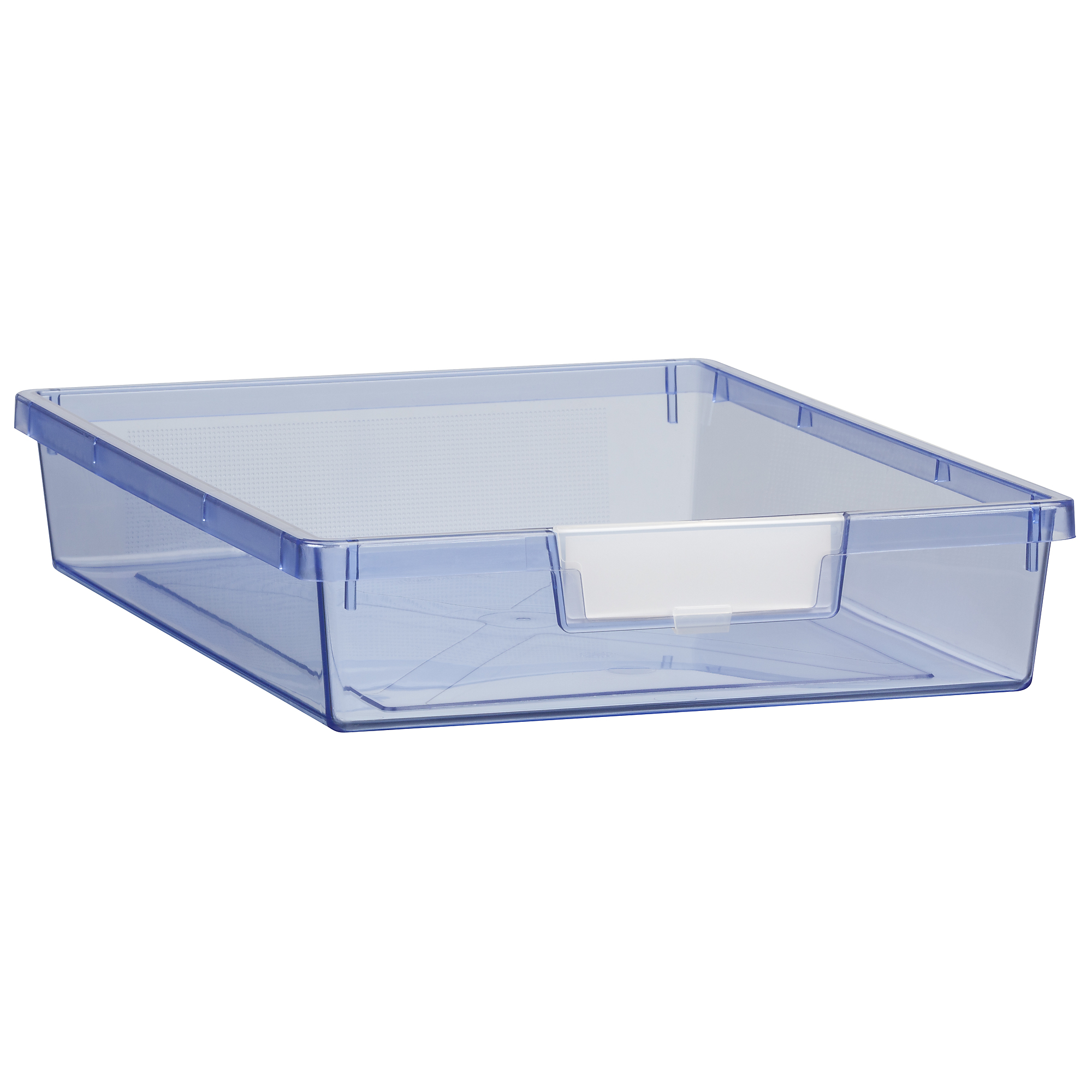 Certwood StorWerks, Slim Line 3Inch Tray in Tinted Blue - 3 Pack, Included (qty.) 3, Material Plastic, Height 3 in, Model CE1950TB3