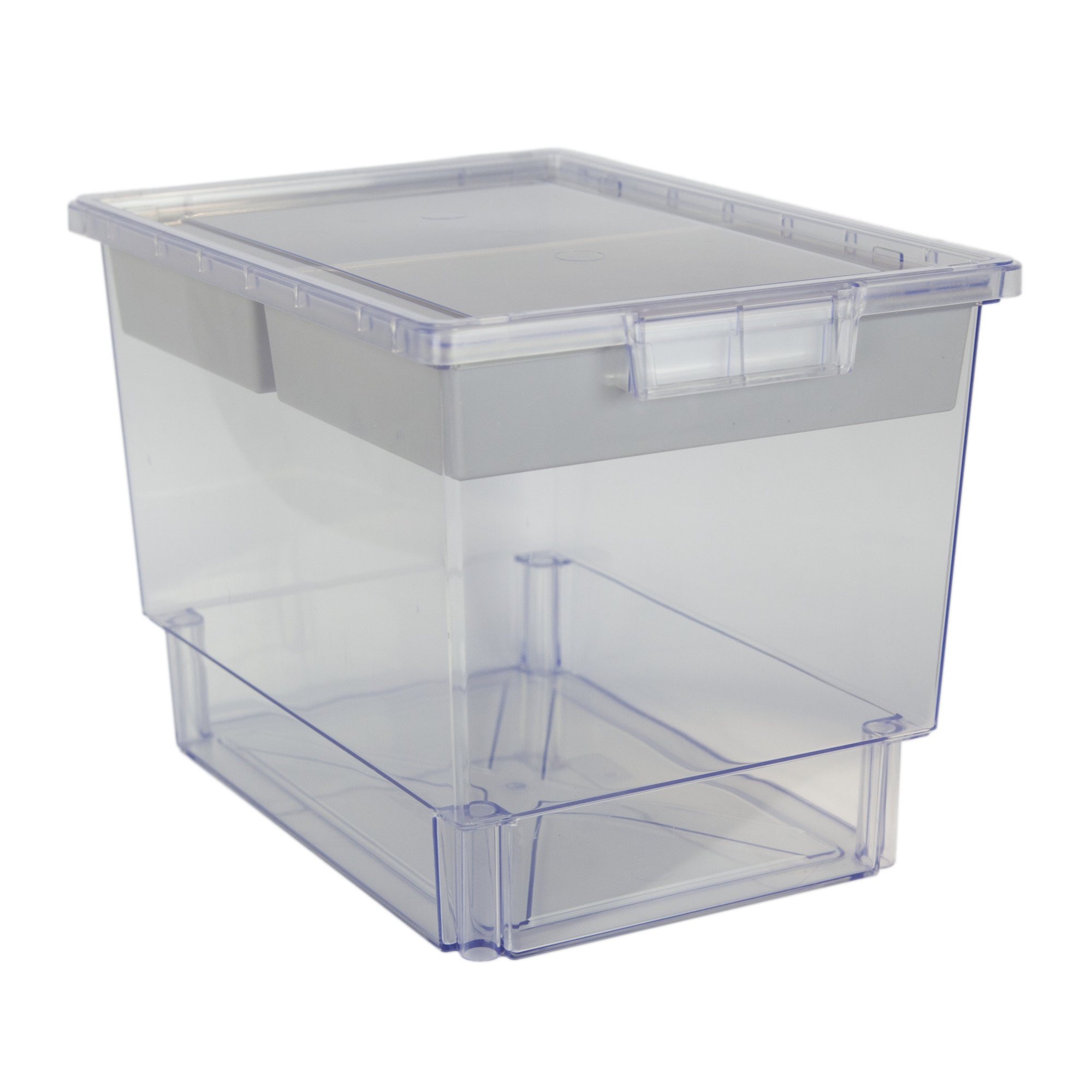 Certwood StorWerks, Slim Line 12Inch Tray Kit (2 x Divisions) Clear-3PK, Included (qty.) 3, Material Plastic, Height 9 in, Model CE1954CL-NK0404-3