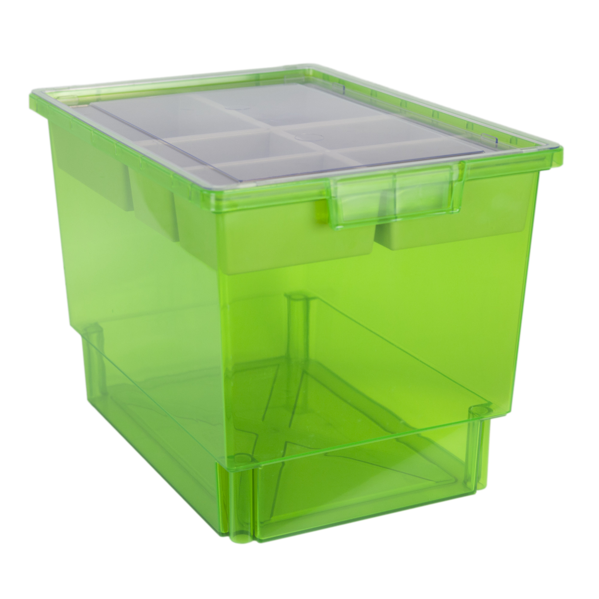 Certwood StorWerks, SlimLine 12InchTrayKit (6 x Divisions)Neon Green-3PK, Included (qty.) 3, Material Plastic, Height 9 in, Model CE1954FG-NK0300-3