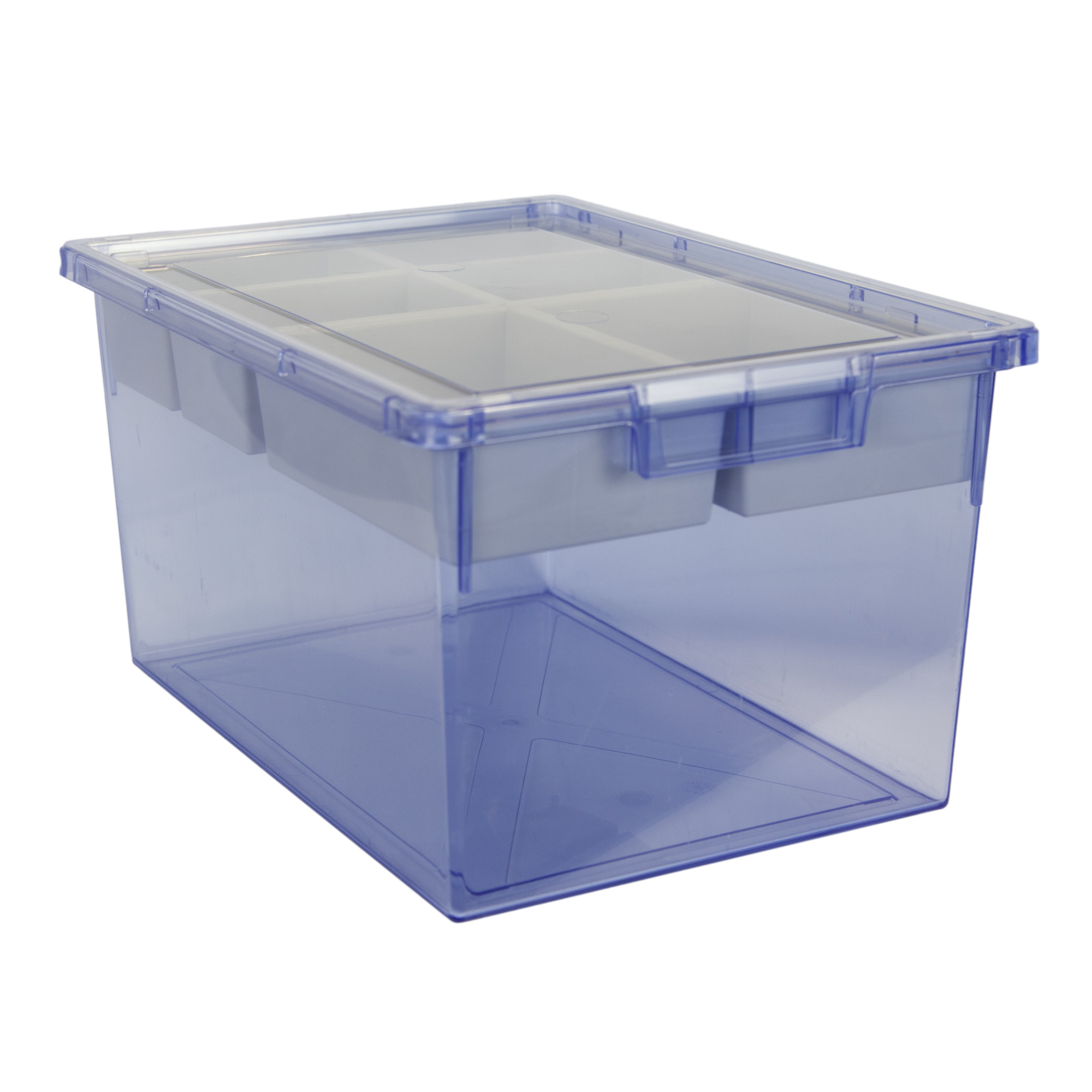 Certwood StorWerks, Slim Line 9Inch Tray Kit(6 x Dividers) Blue Tint-3PK, Included (qty.) 3, Material Plastic, Height 9 in, Model CE1953TB-NK0300-3