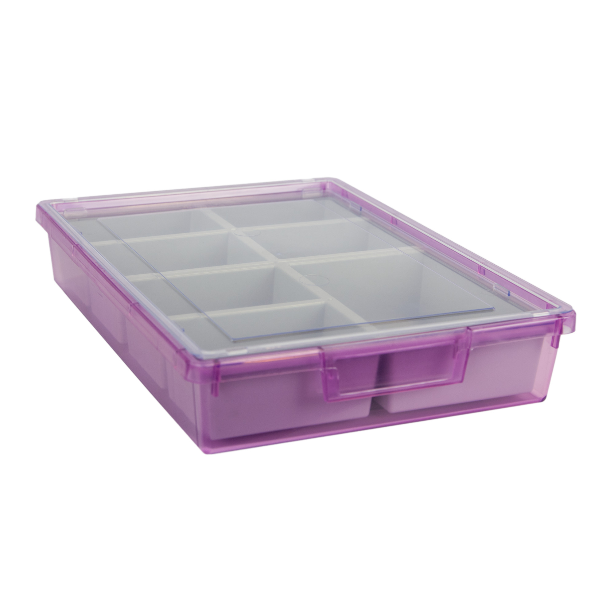 Certwood StorWerks, Slim Line 3Inch Tray Kit (7 x Divisions) Purple Tint, Included (qty.) 1, Material Plastic, Height 3 in, Model CE1950TP-NK0301-1