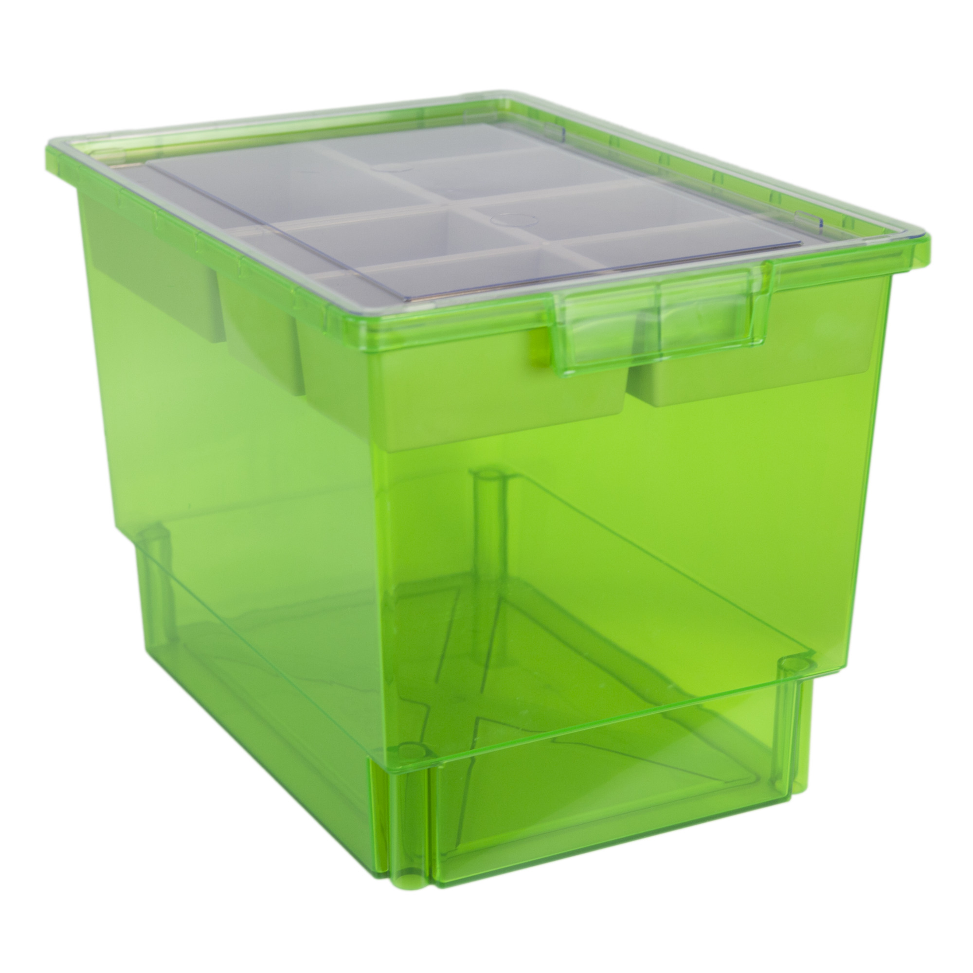 Certwood StorWerks, Slim Line 12Inch Tray Kit (7 x Divisions) Neon Green, Included (qty.) 1, Material Plastic, Height 9 in, Model CE1954FG-NK0301-1