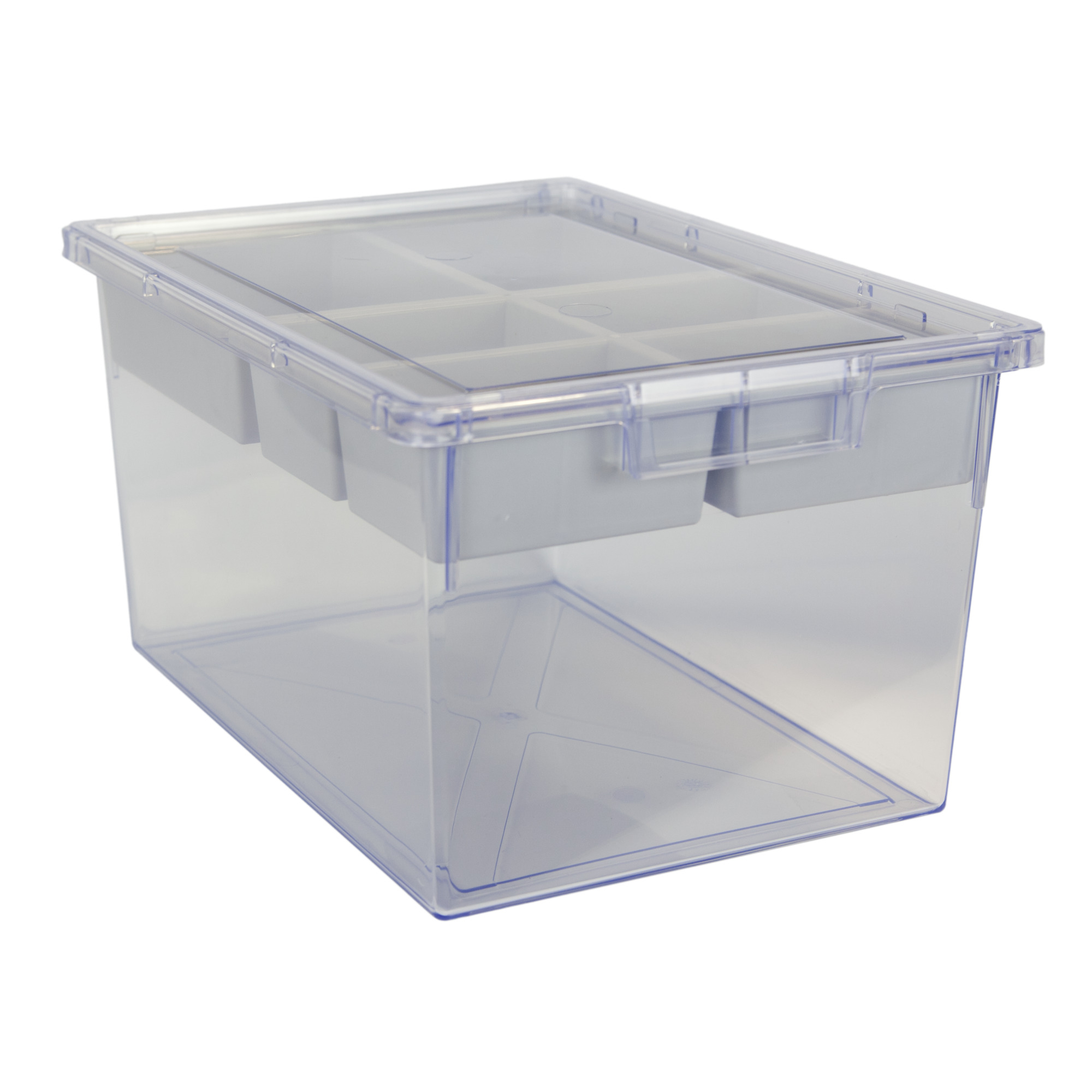 Certwood StorWerks, Slim Line 9Inch Tray Kit (6 x Dividers) Clear-3PK, Included (qty.) 3, Material Plastic, Height 6 in, Model CE1953CL-NK0300-3