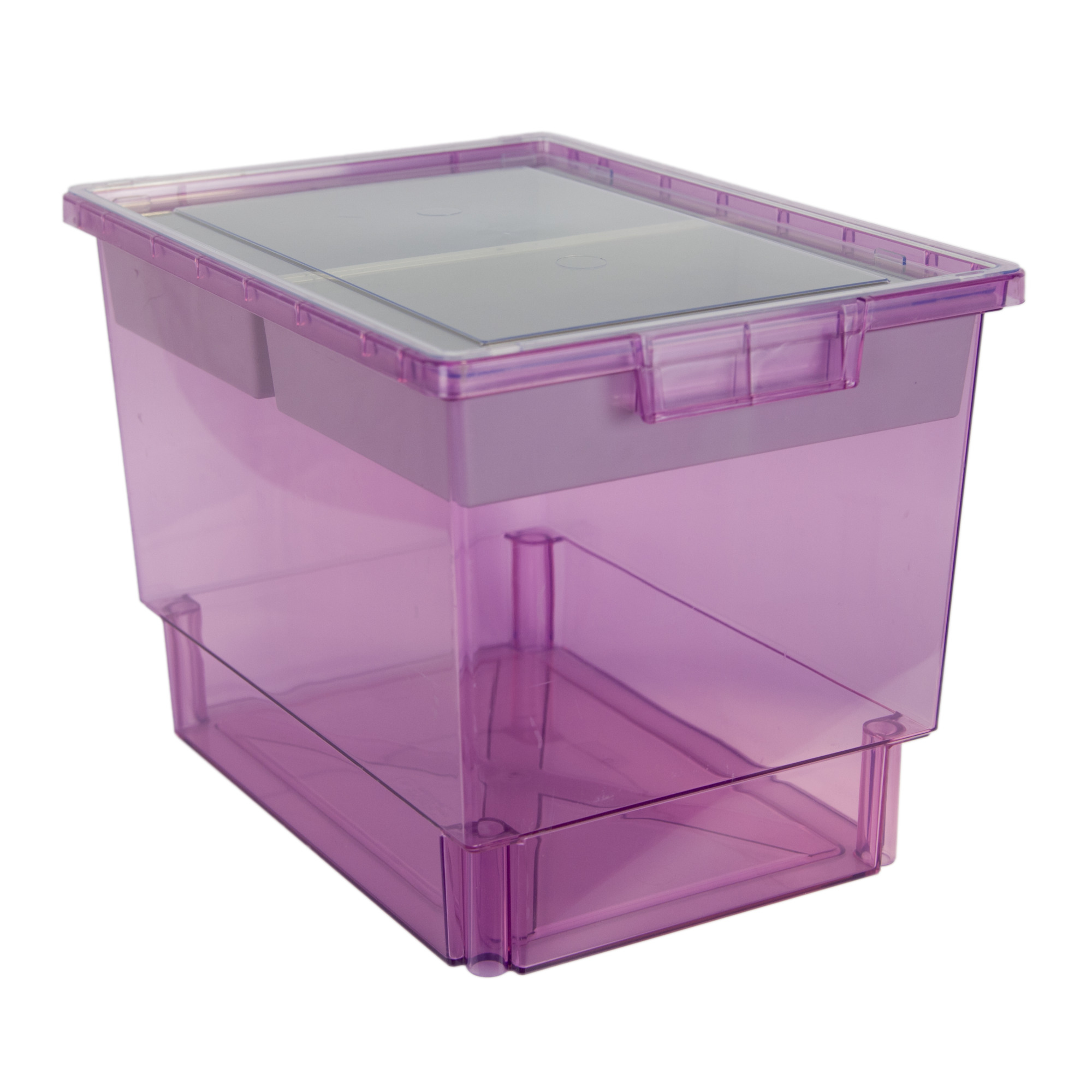 Certwood StorWerks, SlimLine 12InchTray Kit(2 x Dividers)Purple Tint-3PK, Included (qty.) 3, Material Plastic, Height 12 in, Model CE1954TP-NK0404-3