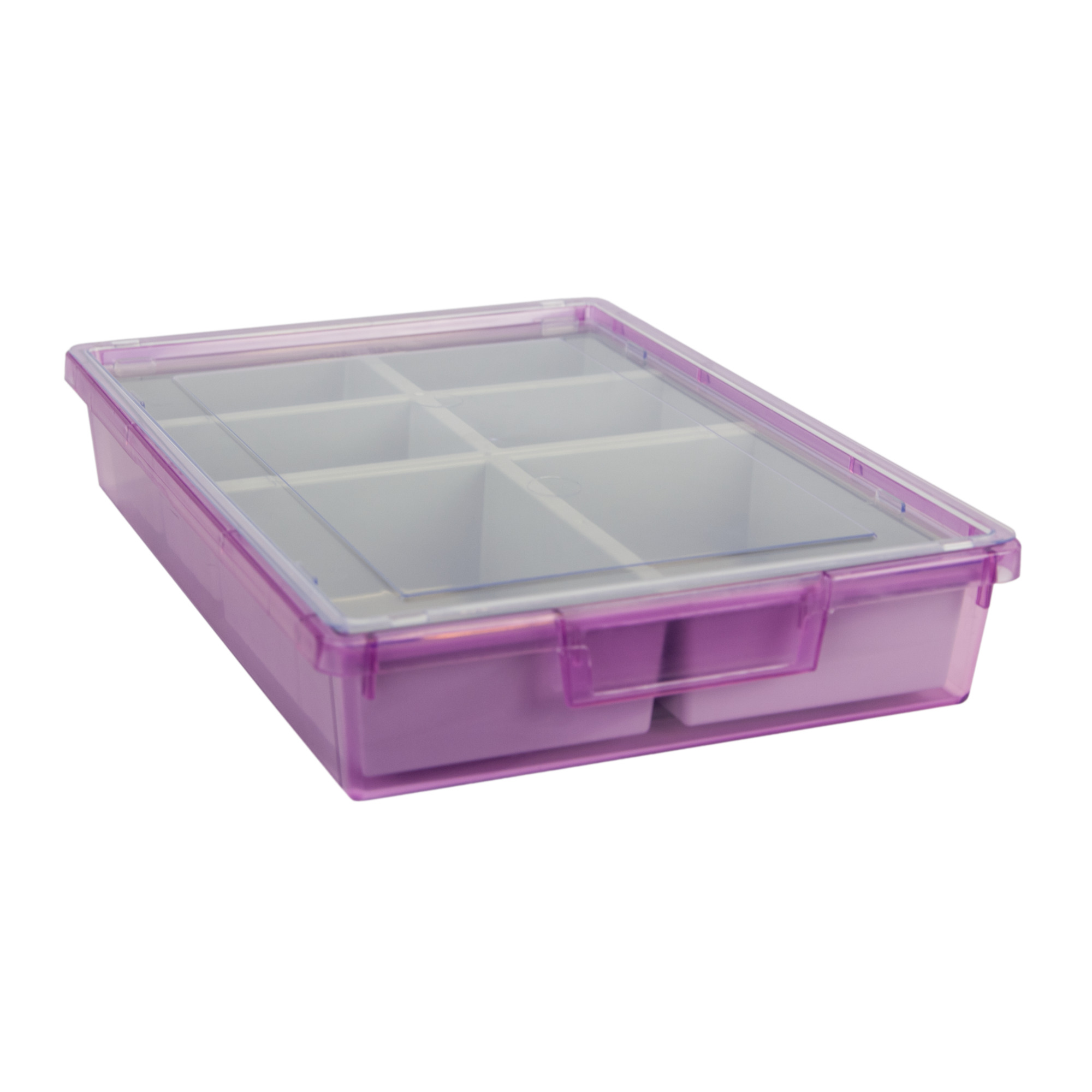 Certwood StorWerks, SlimLine 3Inch Tray Kit(6 x Dividers)Purple Tint-3PK, Included (qty.) 3, Material Plastic, Height 3 in, Model CE1950TP-NK0300-3