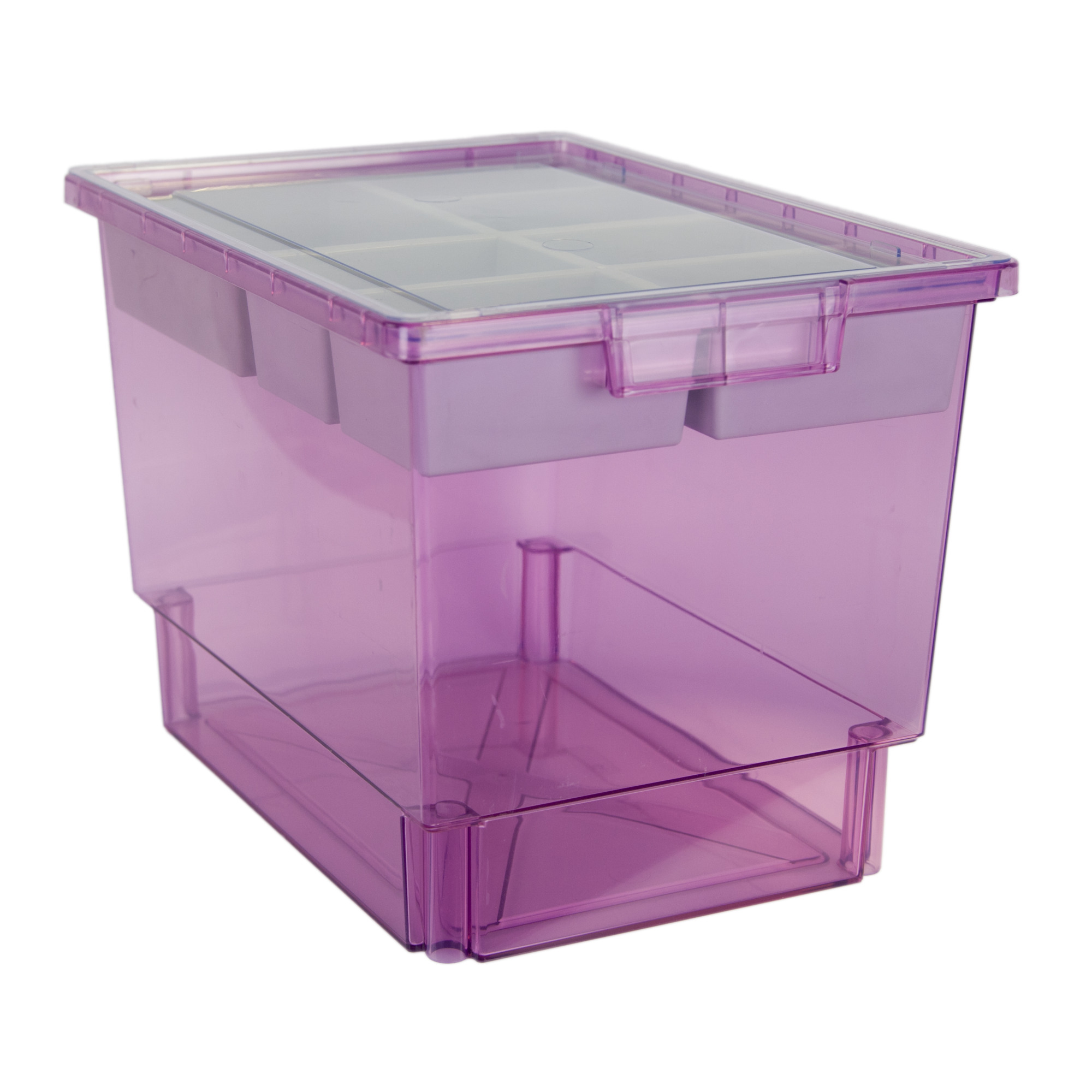 Certwood StorWerks, SlimLine 12InchTray Kit(7 x Dividers)Purple Tint-3PK, Included (qty.) 3, Material Plastic, Height 12 in, Model CE1954TP-NK0301-3