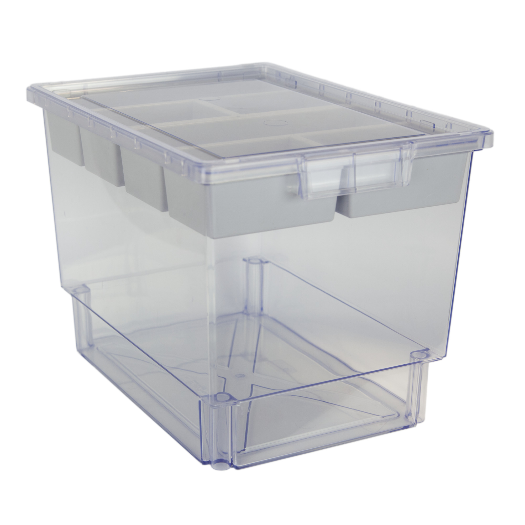 Certwood StorWerks, Slim Line 12Inch Tray Kit (3 x Divisions) Clear, Included (qty.) 1, Material Plastic, Height 9 in, Model CE1954CL-NK0202-1