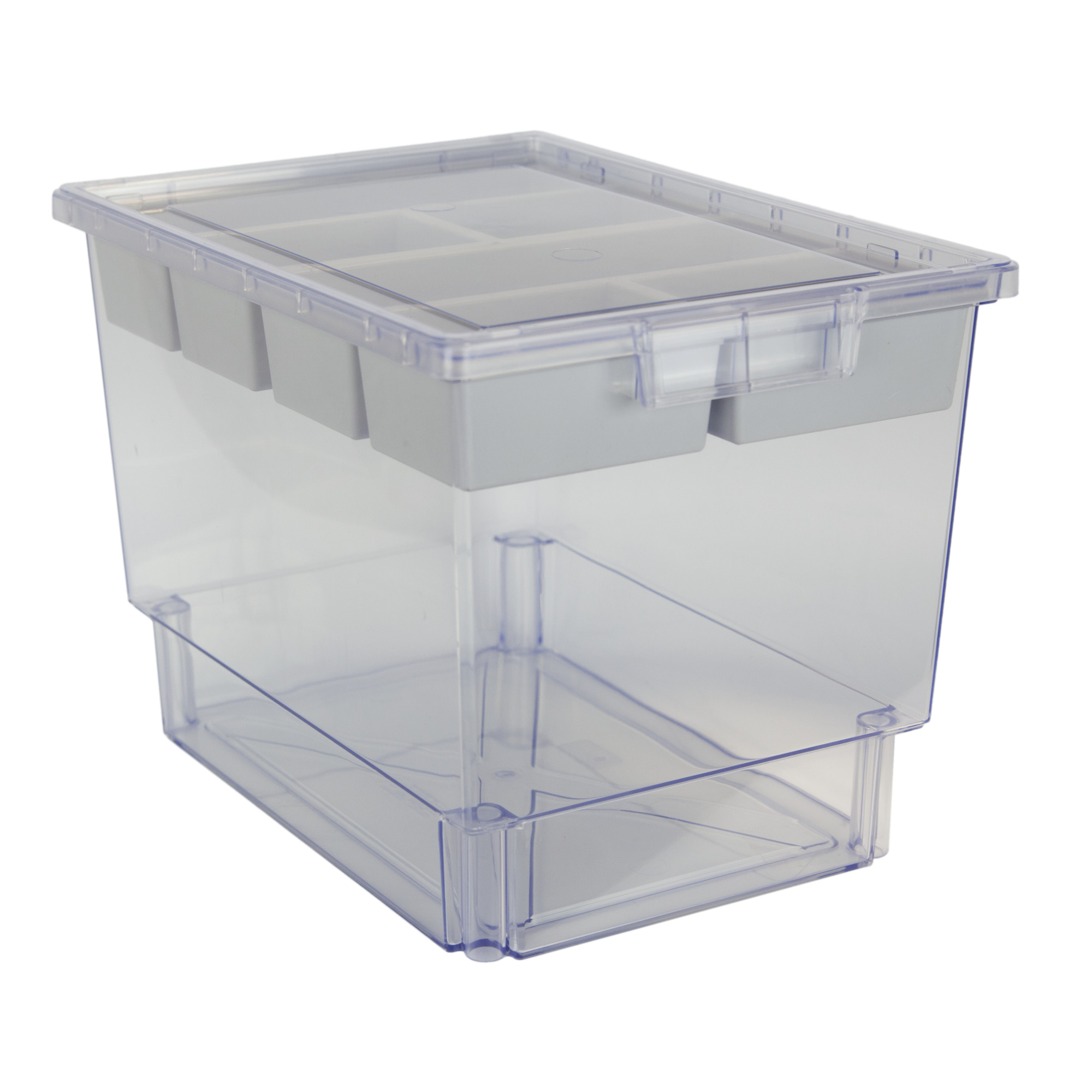 Certwood StorWerks, Slim Line 12Inch Tray Kit (3 x Divisions) Clear, Included (qty.) 1, Material Plastic, Height 9 in, Model CE1954CL-NK0004-1