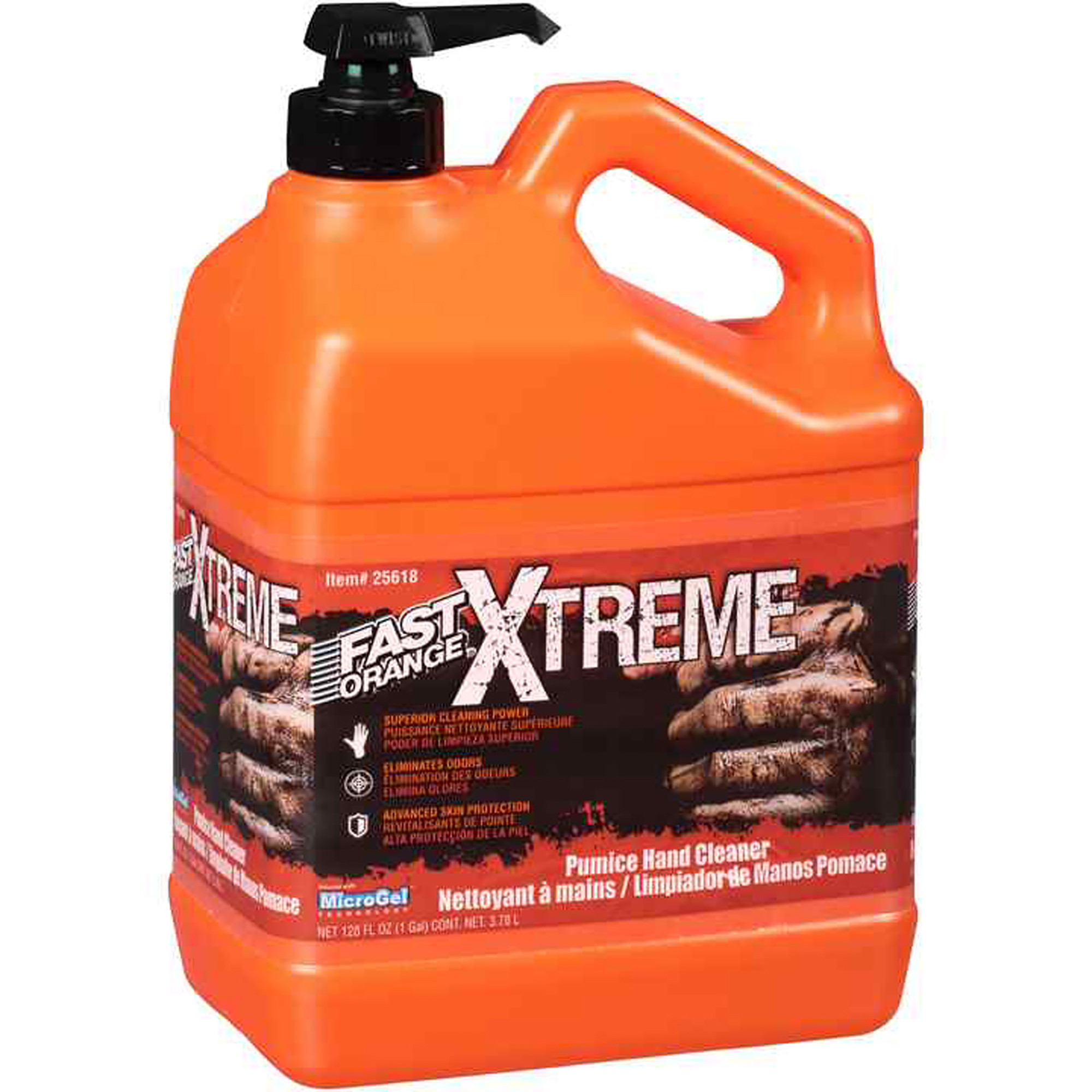 Fast Orange, Xtreme Orange scent Hand Cleaner 1 Gal with Pump, Ounces 128 oz, Scent Type orange, Model 25618