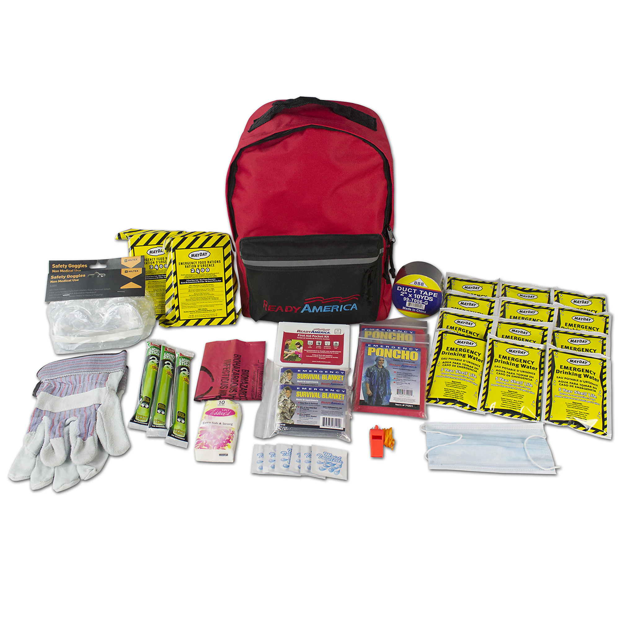 Ready America, 2 Person 3 Day Tornado Emergency Kit, Pieces (qty.) 1 Model 70287