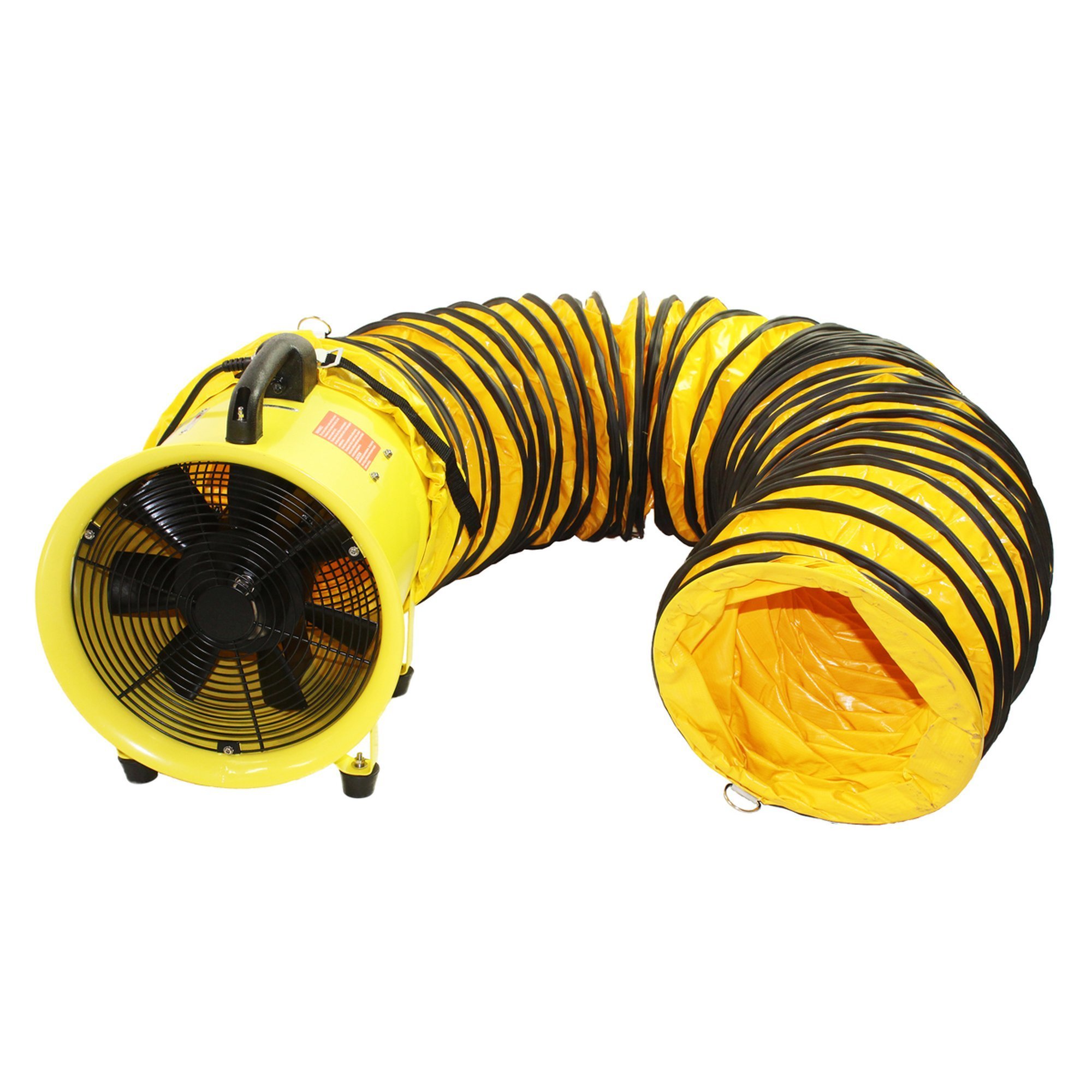 Maxx Air, 8Inch Axial Confined Space Ventilator with Hose, Fan Type Confined Space Fans, Air Delivery 900 cfm, Model HVHF 08COMBOUPS