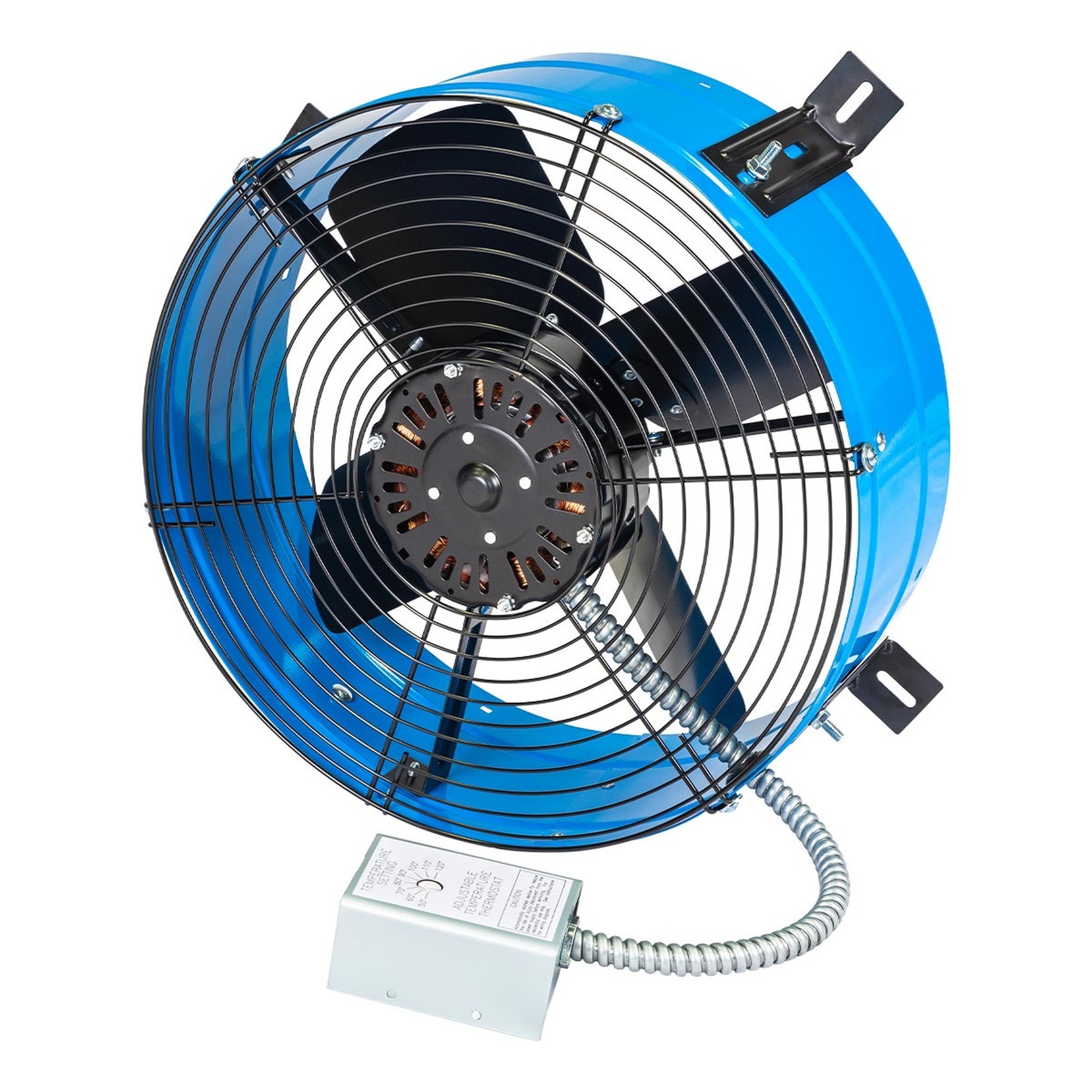 MaxxAir, 1600 CFM Gable Mount Power Attic Ventilator, Air Delivery 1600 cfm, Model CX1600 BLU