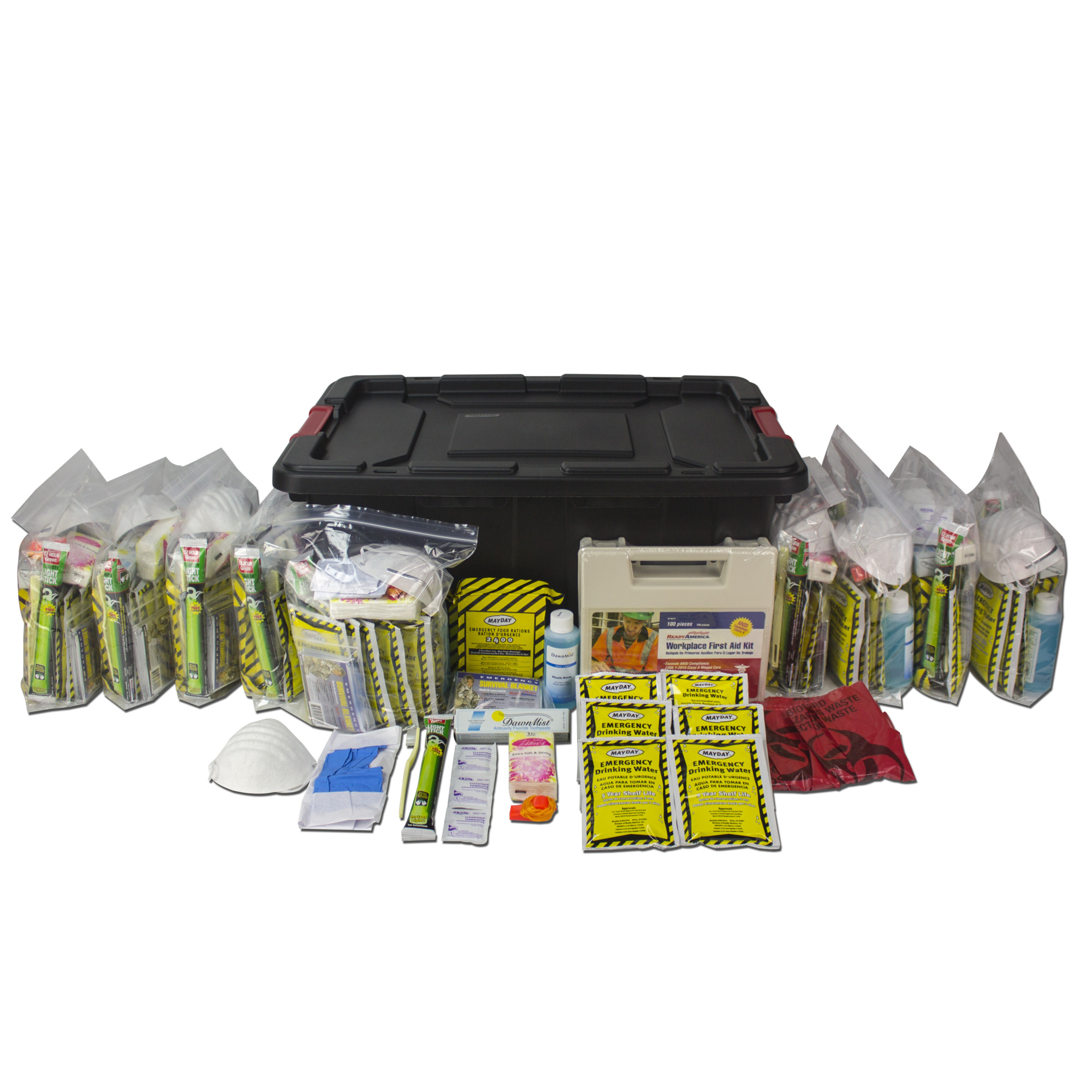 Ready America, 10-Person, 3 Day, Survival Kit, Pieces (qty.) 207, Model 70551