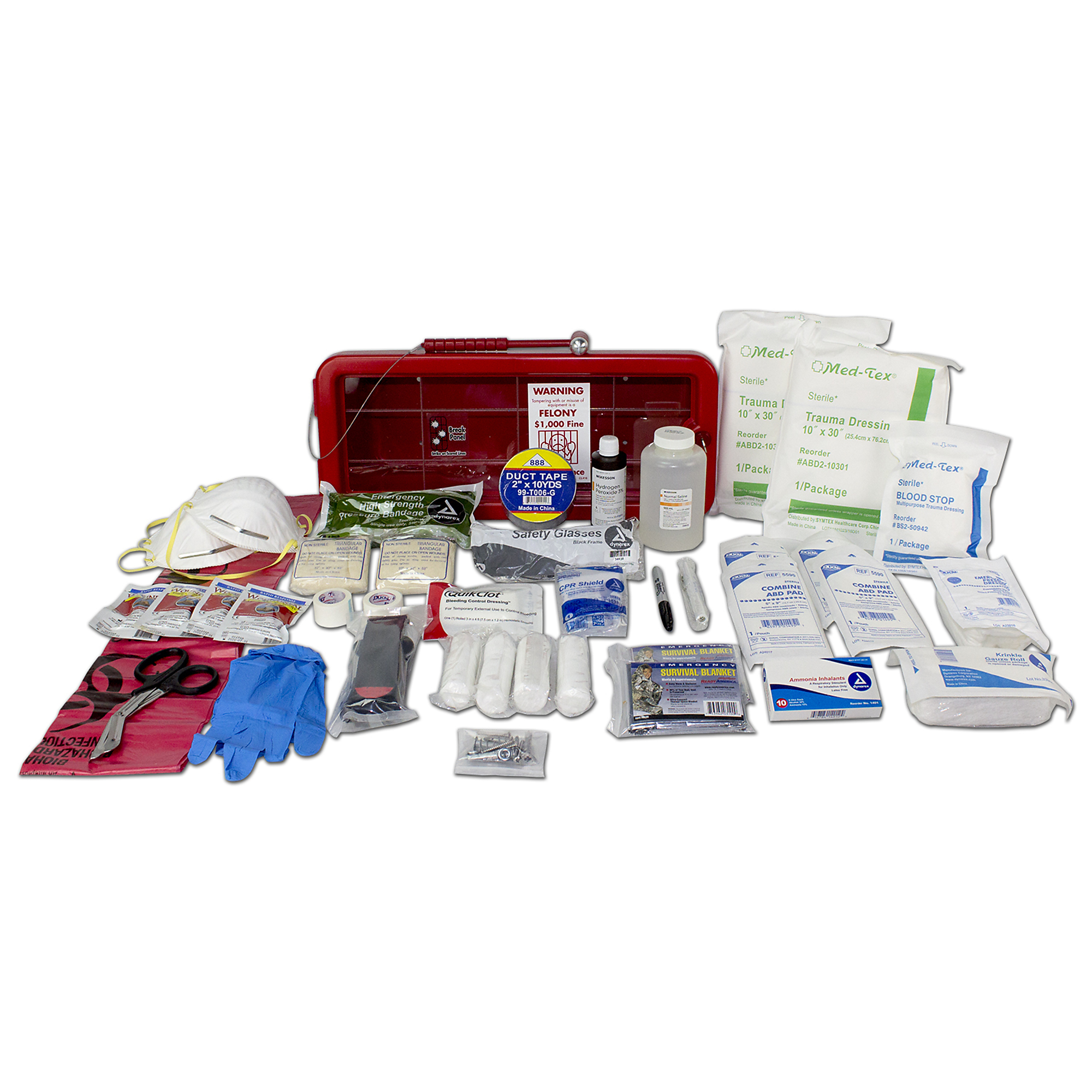 Ready America, Bleed Control Trauma Management Station, Items Per Kit 41, Model 10360