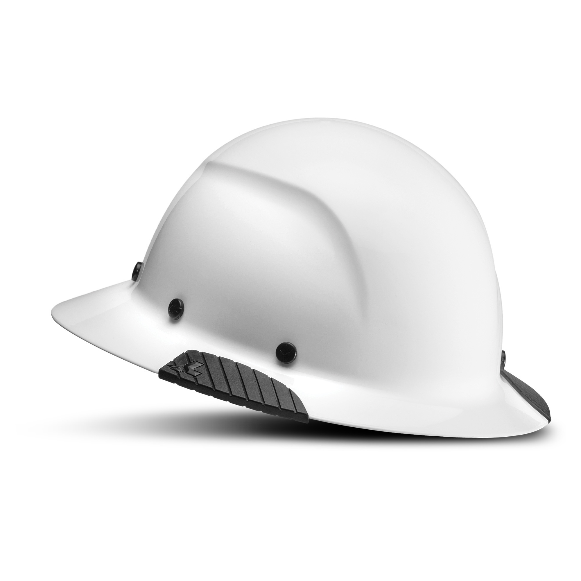 LIFT Safety, DAX Fiber Resin Full Brim (Gloss White) Class G, Hard Hat Style Full Brim, Hat Size Adjustable, Color White, Model HDF-15WG