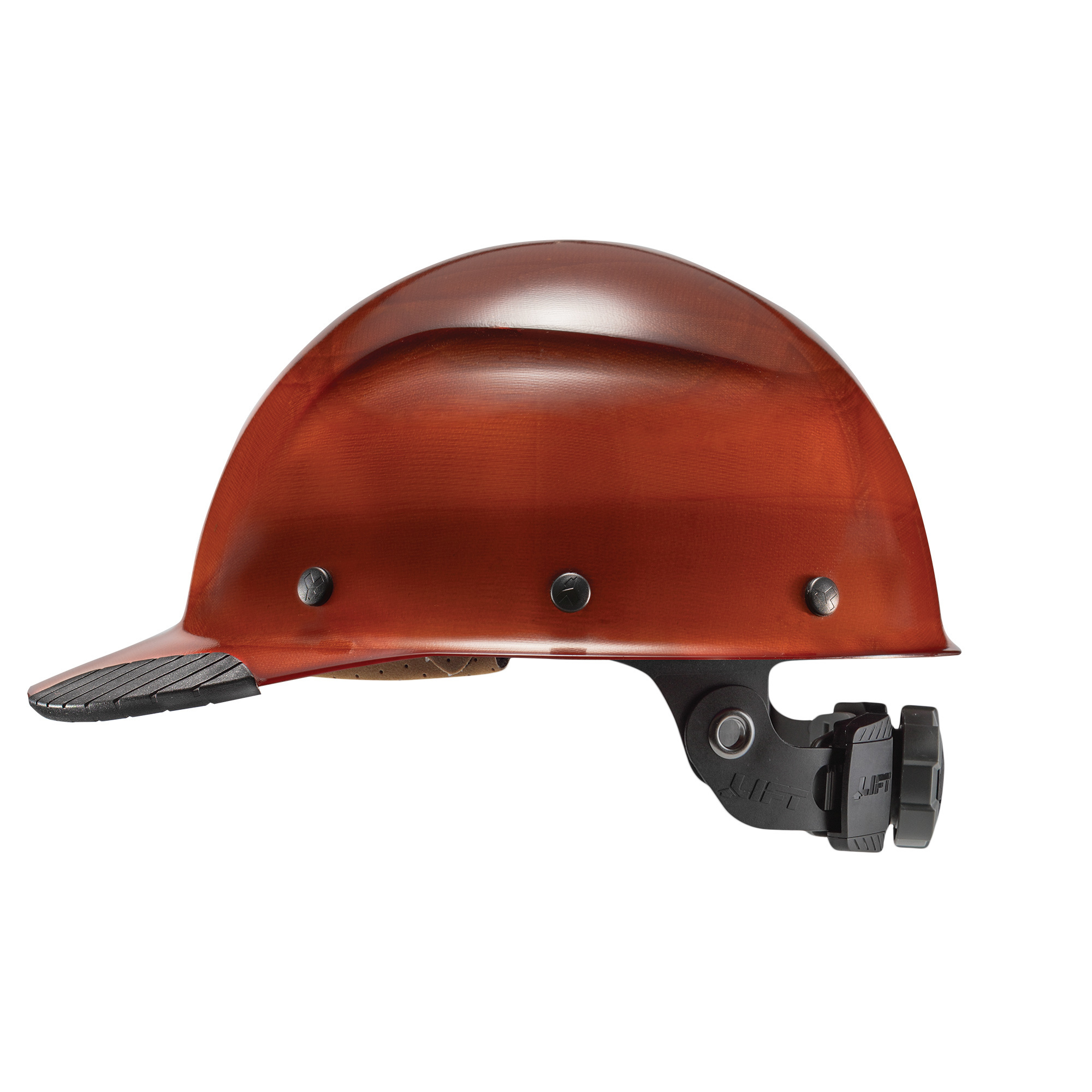 LIFT Safety, DAX Fiber Resin Cap Brim (Natural), Hard Hat Style Half Brim, Hat Size Adjustable, Color Natural, Model HDFC-17NG